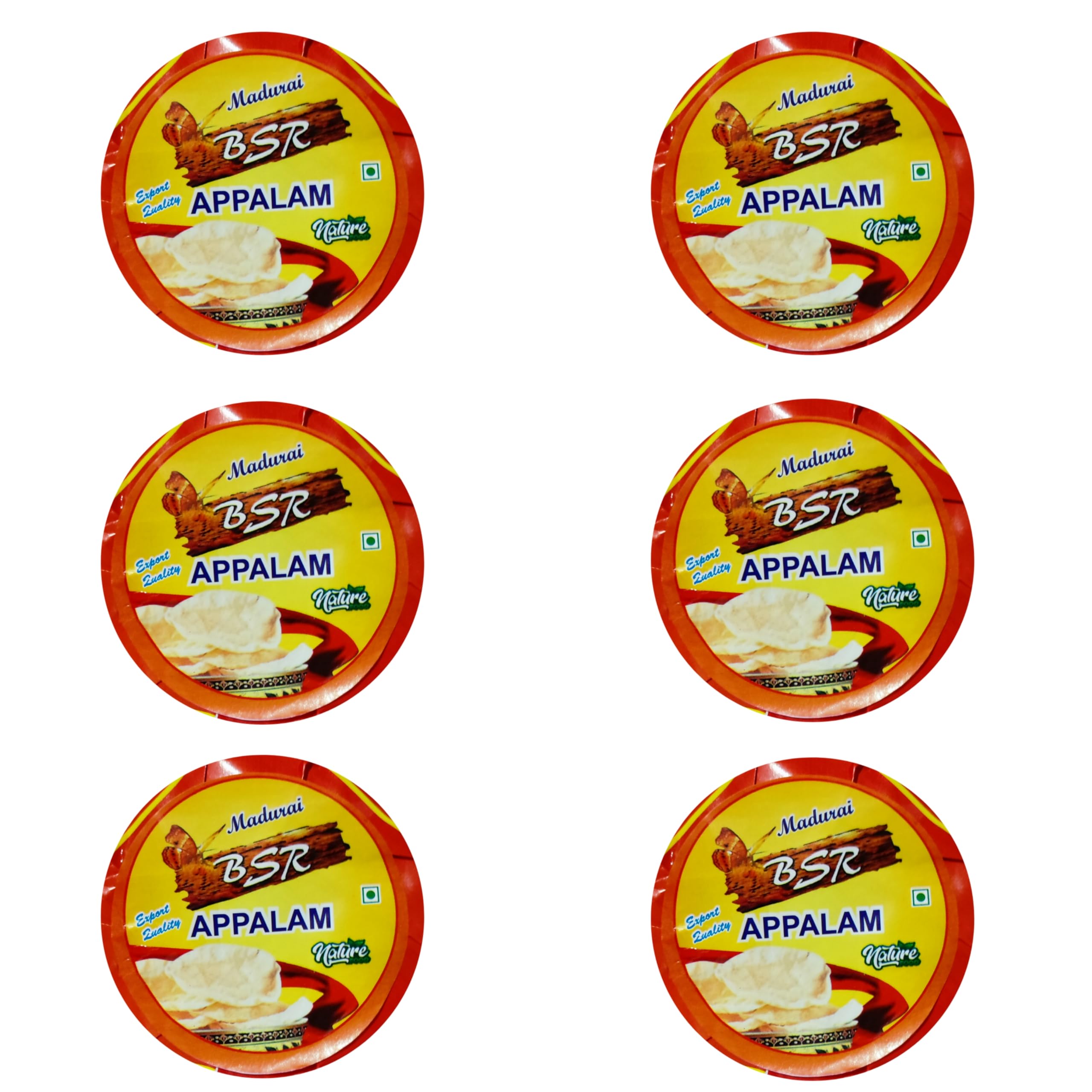 MADURAI BSR 600 Grams homemade traditional Plain Appalam papad No. 4 (Pack of 6) (B0CRBCB487) Amazon Price History, Amazon Price Tracker