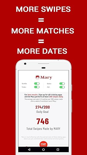 Auto Swiper for Bumble, Tinder, Badoo & POF - Mary