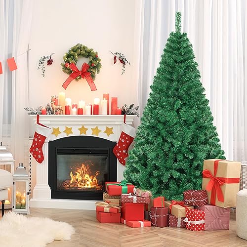 Miniatura 2 de Toolsempire Árbol de Navidad artificial, árbol de Navidad de 7 pies, árbol de abeto de Navidad con bisagras con 950 puntas de ramas y patas de metal