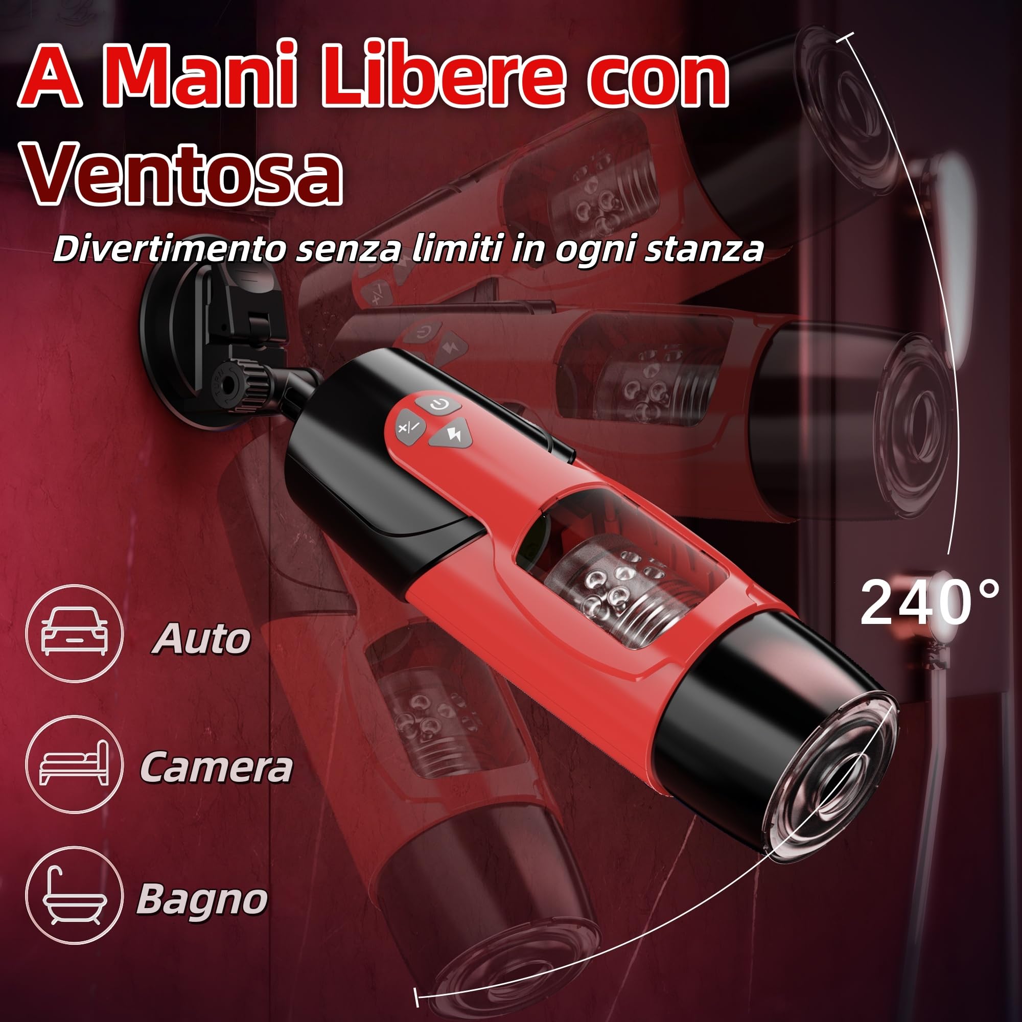 Masturbatore Uomo Automatico Silenzioso Sextoysys Uomo, Vagina Finta Realistica Sex Toys, 7 Modi di Telescopica e Rotazione, Controllo APP per Allenamento Pene Toys Sessuali per Uomini