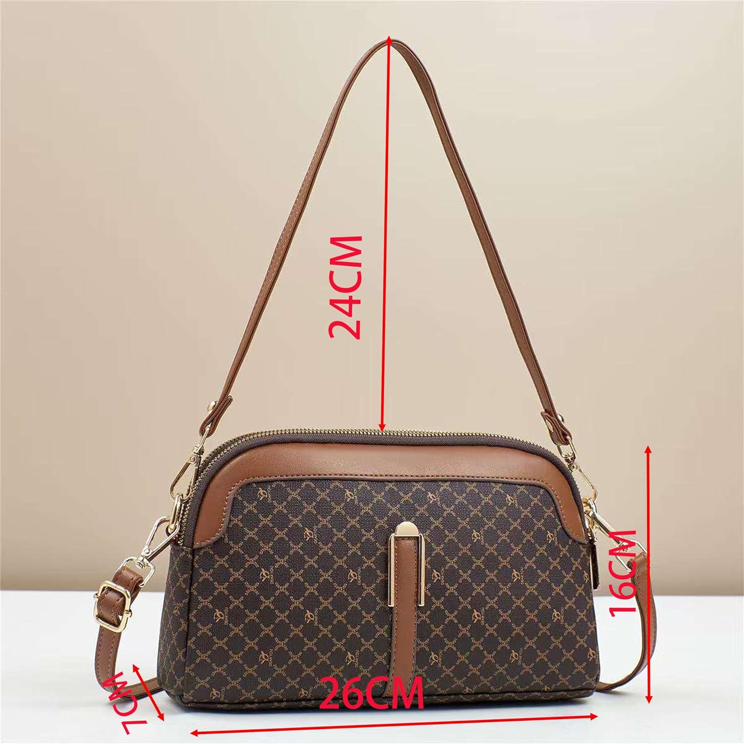 Bolsa De Couro Feminina Média Transversal Crossbody E Ombro Ajustável, Duas Divisões com Zíper, Impermeável em promoção! Veja a oferta e mais achadinhos de Bolsas 3 Hoje é o melhor dia para comprar Bolsa De Couro Feminina Média Transversal Crossbody E Ombro Ajustável, Duas Divisões com Zíper, Impermeável com aquele preço maroto! Promoção! Aproveite a oferta! 3