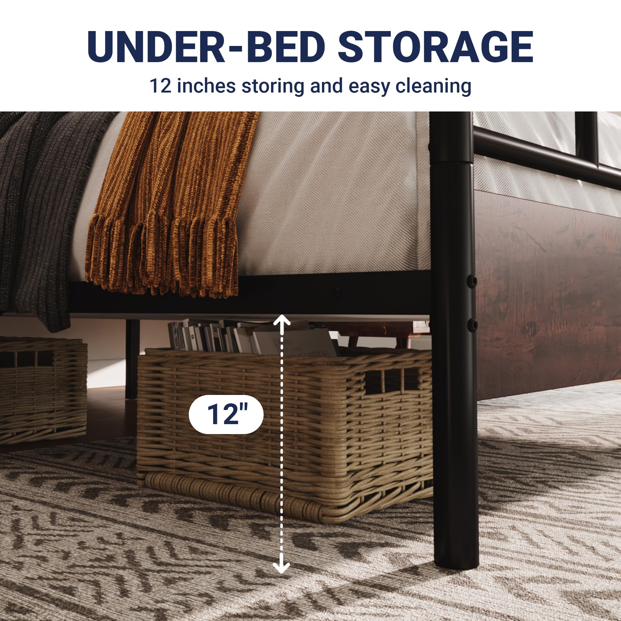 Struttura letto 160x200 cm - Moderna, con testiera e pediera alte, USB
