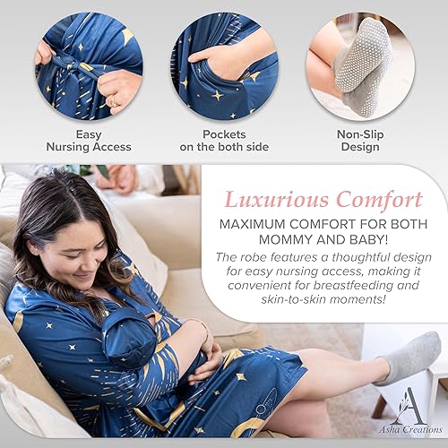 Miniatura 3 de Asha Creations Mommy and Me Robe and Swaddle Set