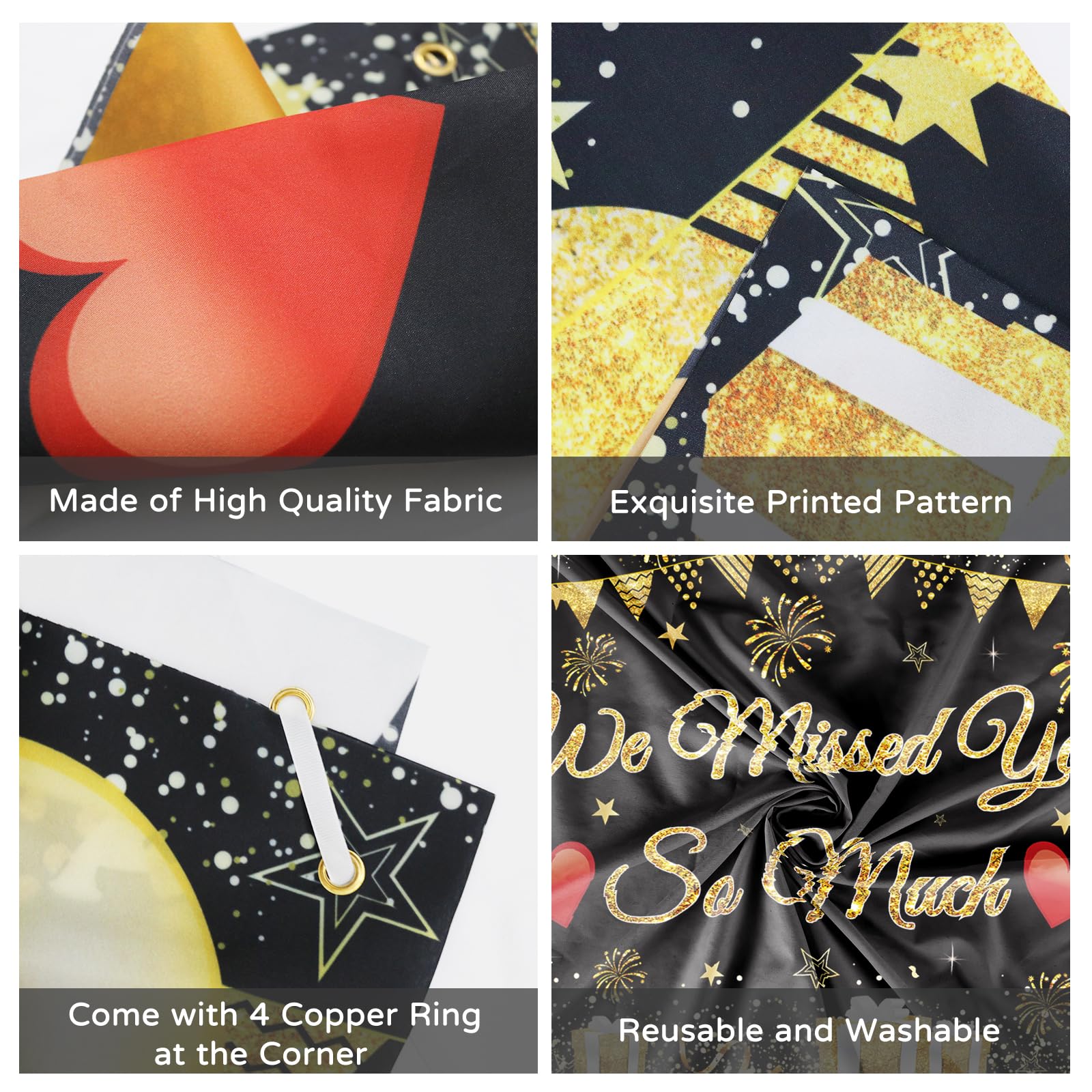 Koliphy We Missed You So Much Banner, Welcome Home Decoration, Welcome Back Banner for Back to School Family Return - Image 3
