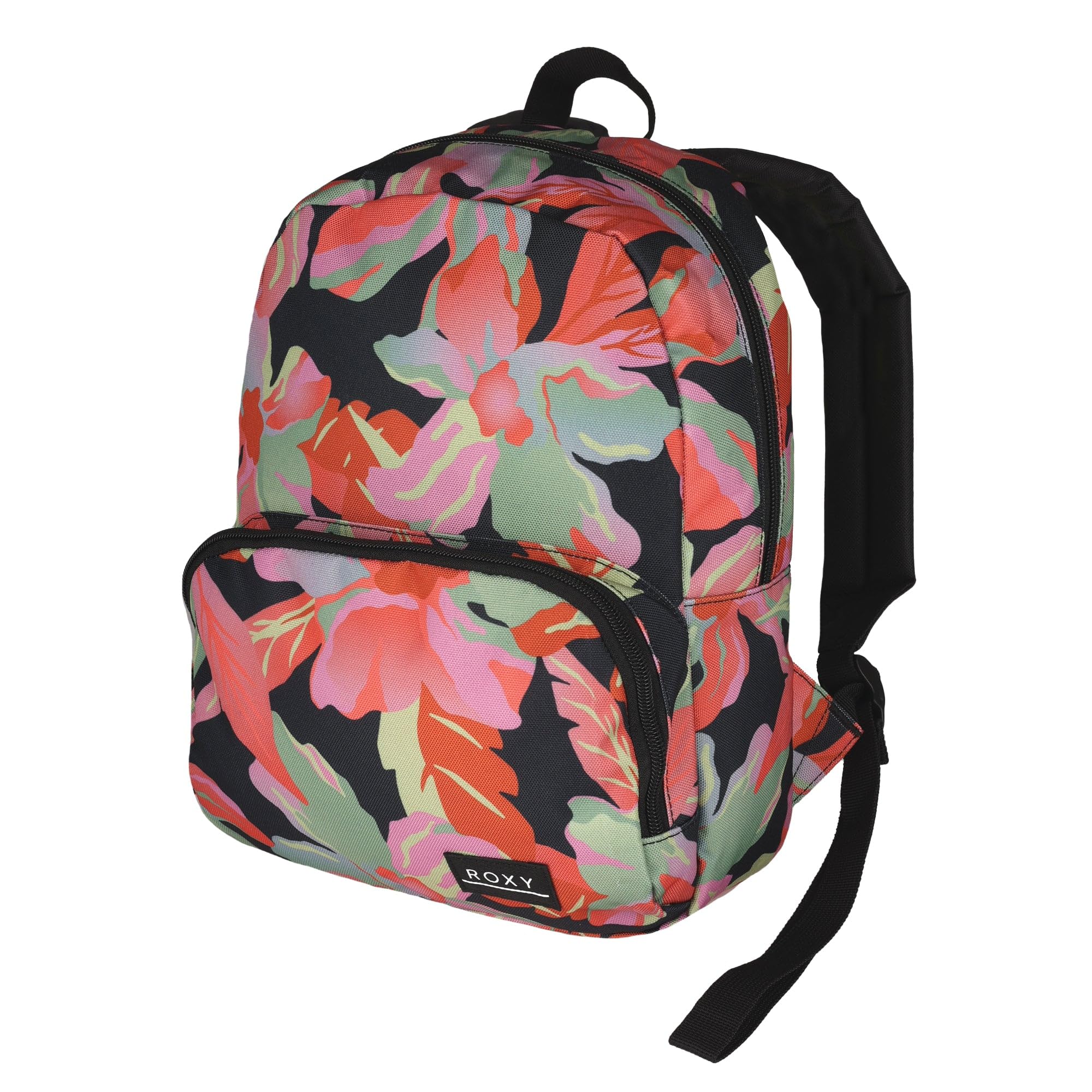 Roxy Women's Always Core Backpack | Travel | Everyday Carry | Beach | Polyester | 8L Capacity - Anthracite The Moves Floral