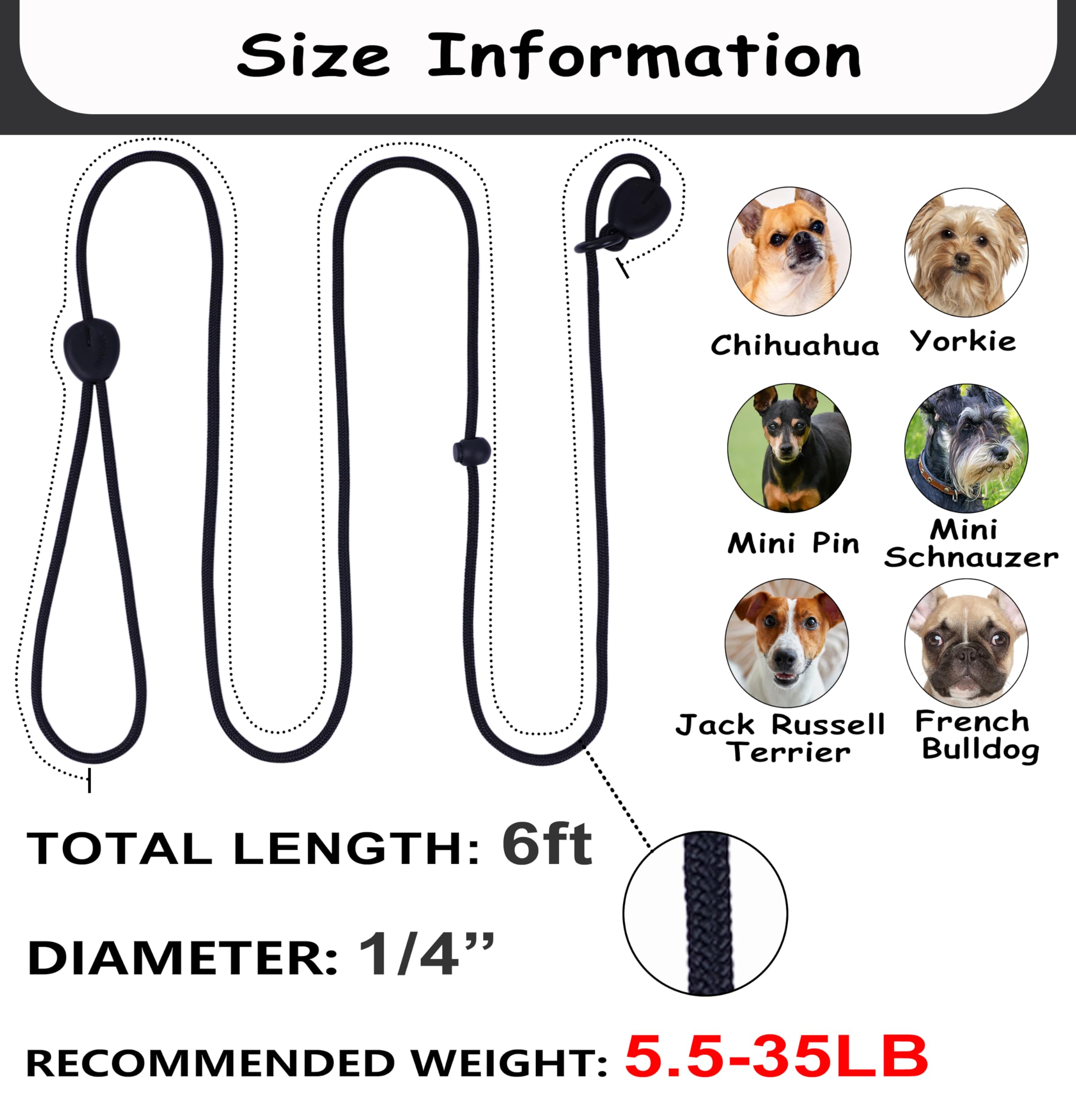 Correa antideslizante para perros de 6 pies, correa de entrenamiento para perros, correa antideslizante resistente, correa antideslizante para perro, cómoda correa de cuerda ligera para cachorros,