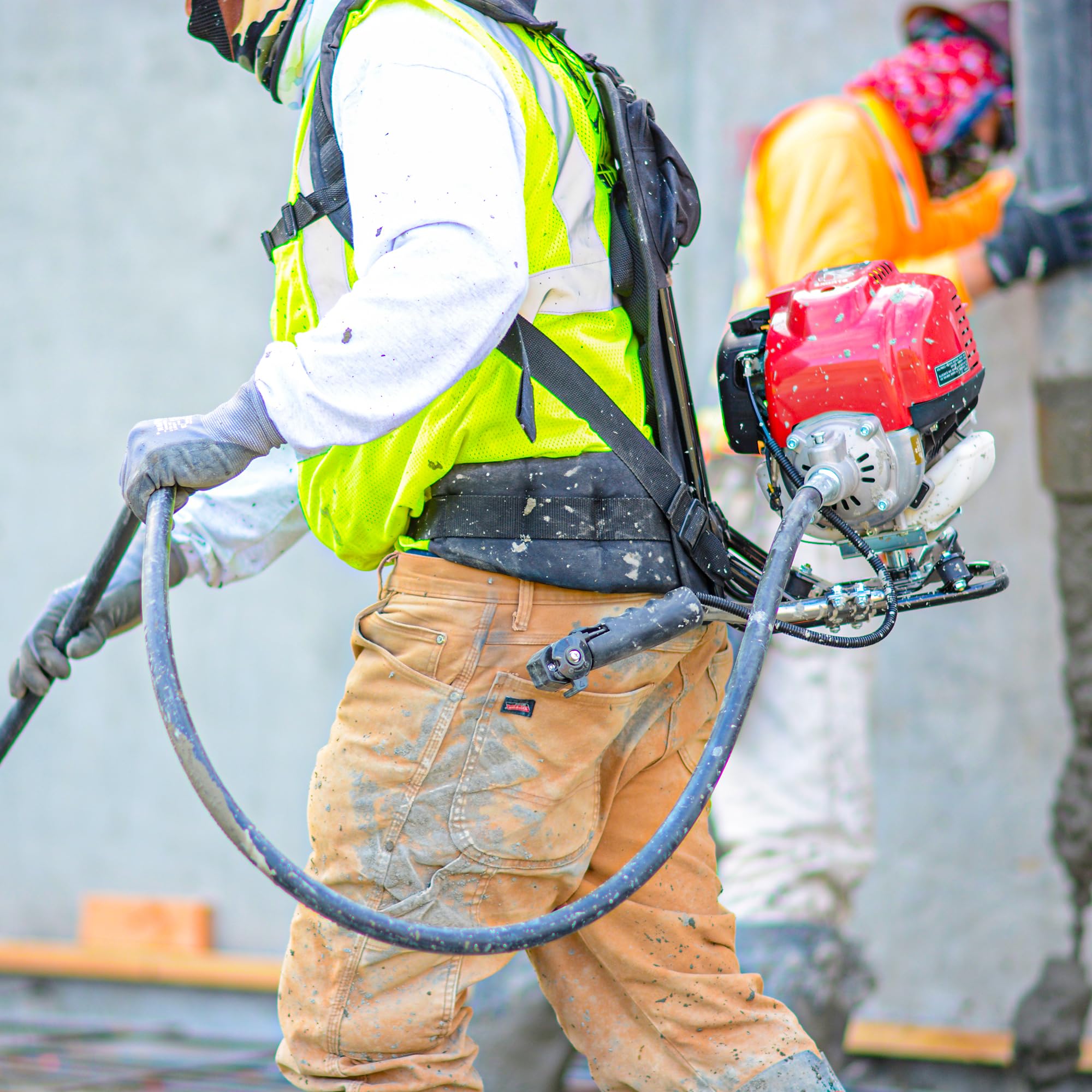 TOMAHAWK 1 6HP Honda Concrete Vibrator Motor 16ft Whip 2 Head — view 2