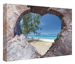 CCRETROILUMINADOS Quadro illuminato con LED Spiaggia Paradisiaca
