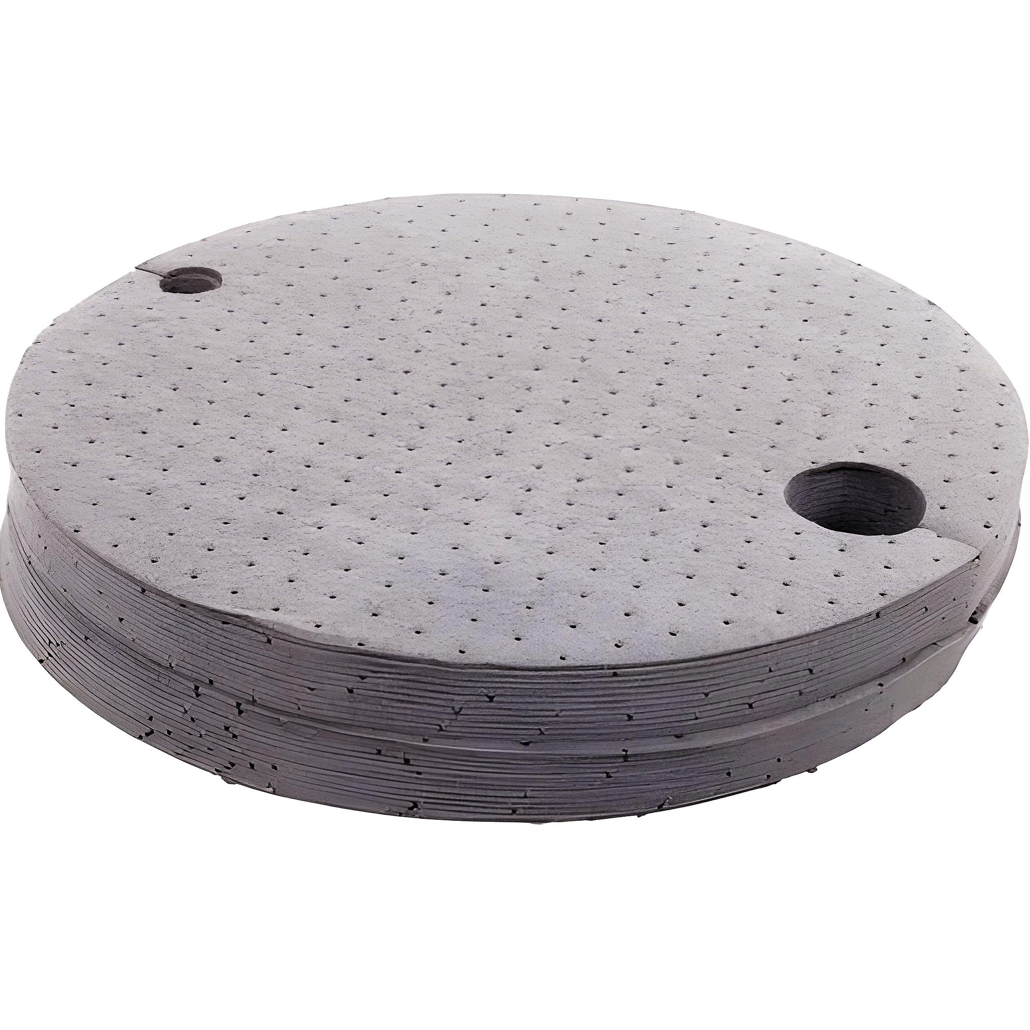 Bricoloco Tappetino copri taniche assorbente per umidità di acqua, olio e benzina. Taniche fino a 220 litri | Assorbitore industriale a triplo strato antipelucchi per liquidi. Ø 55 cm. (1)