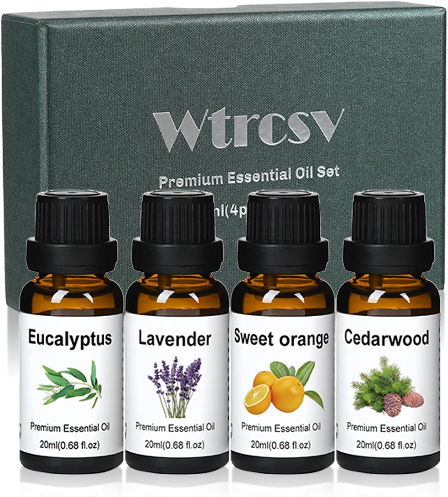 Essential Oils Set-Essential Oils- Perfect for Diffuser,Candle Making,Soap Making -Eucalyptus, Lavender,Cedarwood & Sweet Orange
