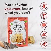 Vista 2 de Audrey's Galletas de chía (almendra, paquete de 2) - Natural, antioxidantes, omega-3, sin OMG