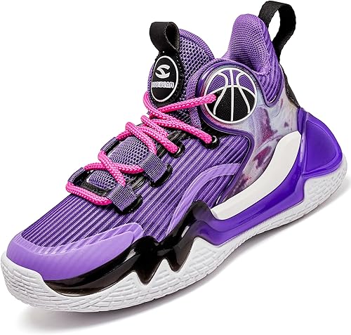 HOBIBEAR Zapatos deportivos para niños y niñas, ligeros, transpirables, para caminar, correr (niños pequeñosniños grandes)