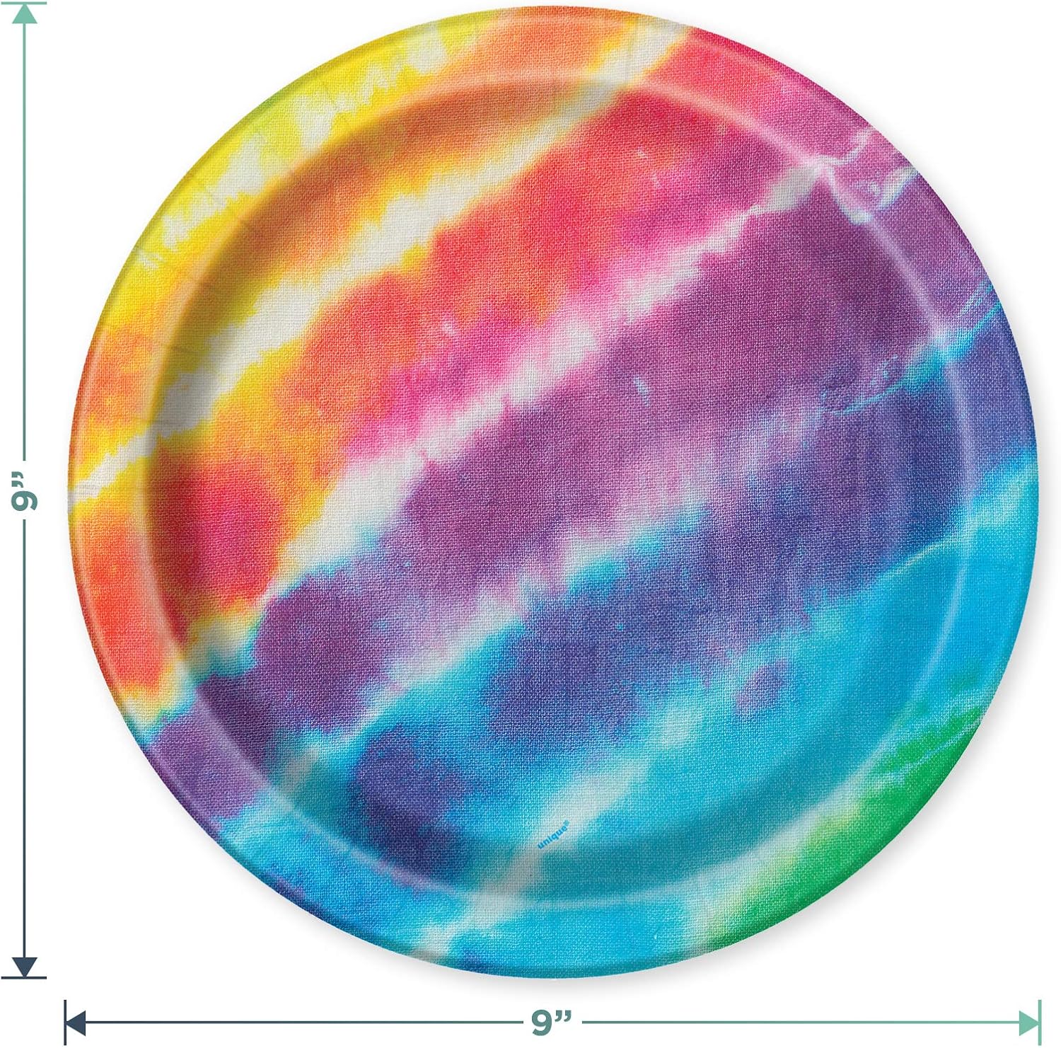 Tie Dye Rainbow Party Supplies - Beach Bum, 60's Decades, and Hippie Theme Parties (Tie Dye Rainbow Dinner Party Pack - Plates, Napkins, Cups, and Table Cover) : Clothing, Shoes & Jewelry