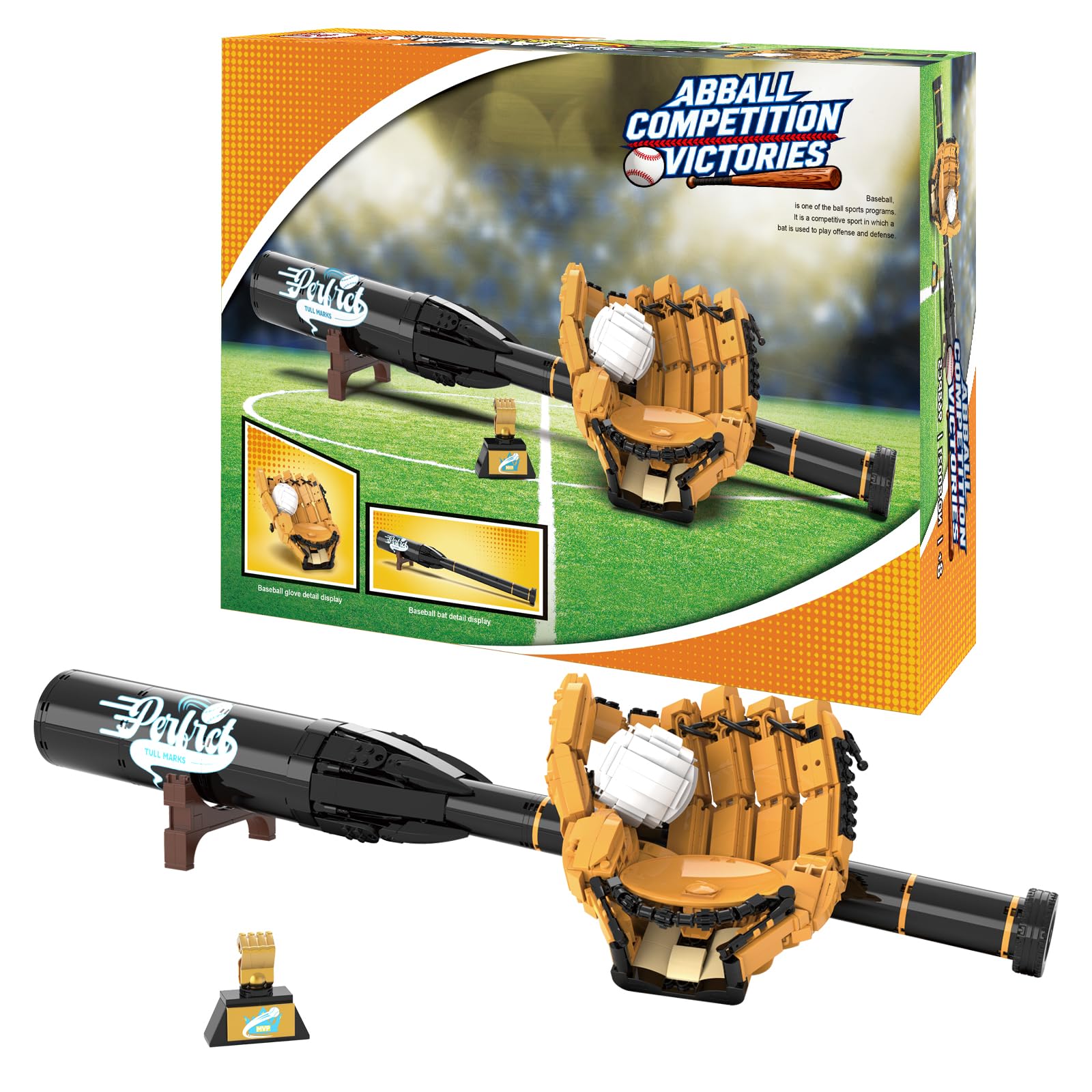 Support mural pour batte de baseball et de balle, support de batte de