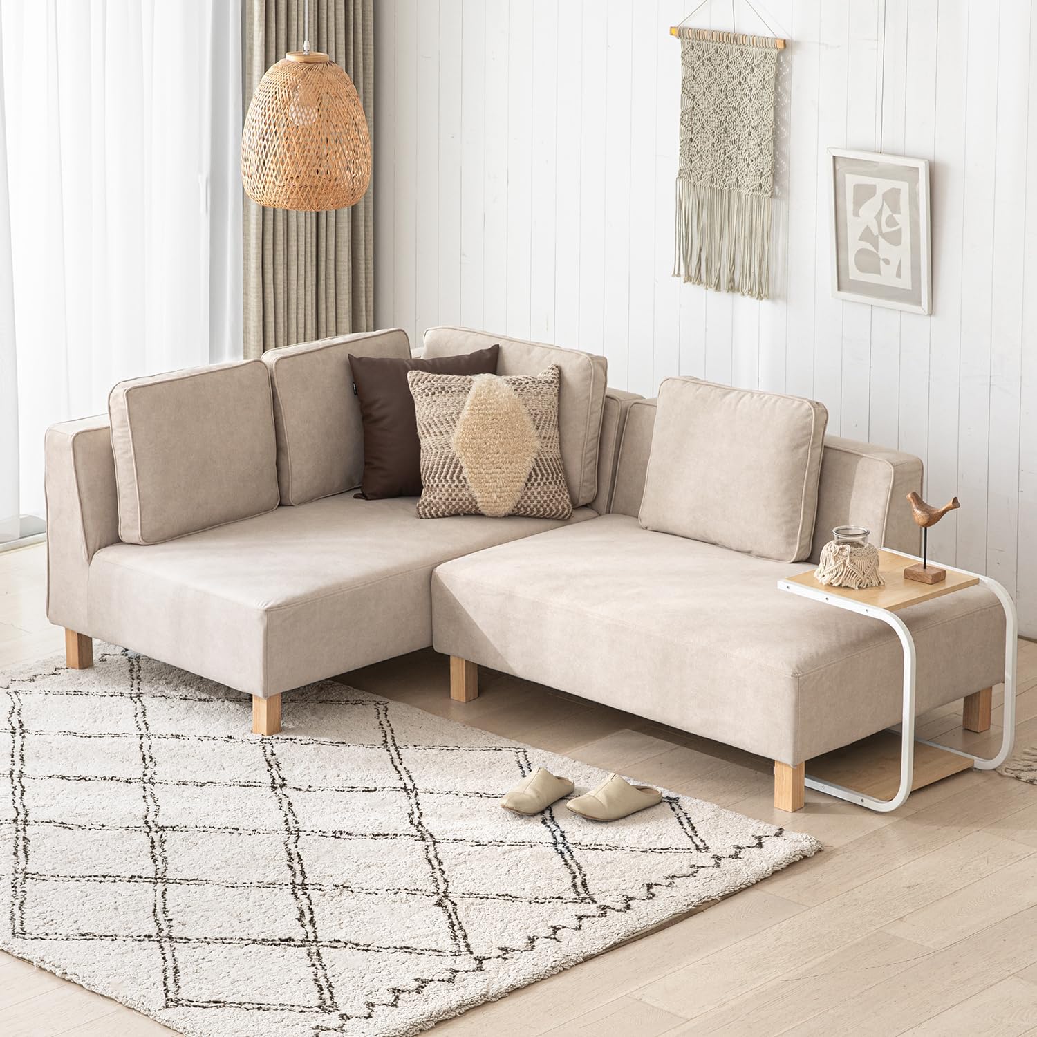 モダンデコ 2人掛けソファ ベージュ 値下げ美品 送料込 モダンデコ 2人掛けソファ ベージュ 値下げ美品 送料込