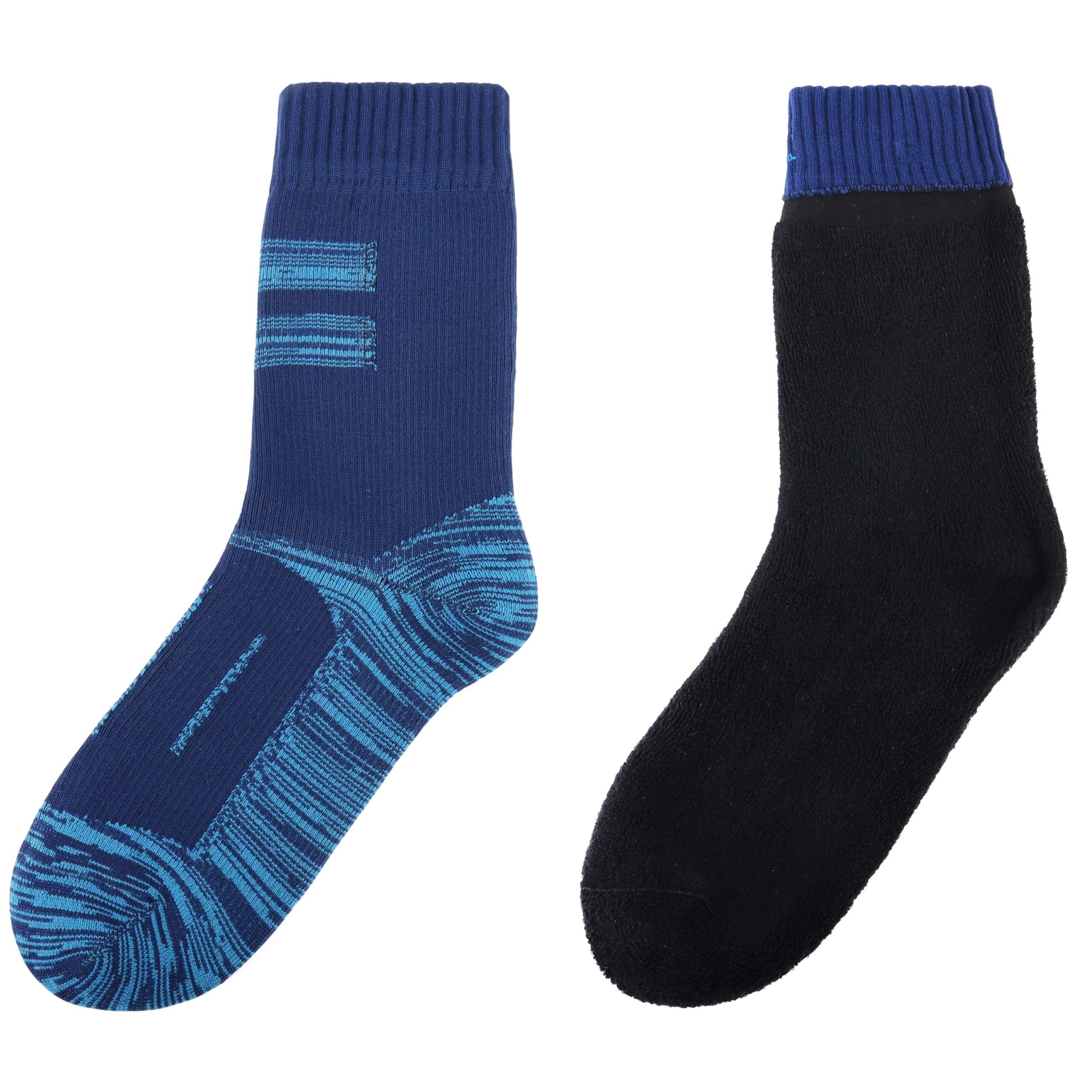 Jeasona 2 pares de calcetines térmicos impermeables para hombre 9-11 calcetines impermeables | Hombres remo, correr, ciclismo, golf, trabajo, invierno, caminata