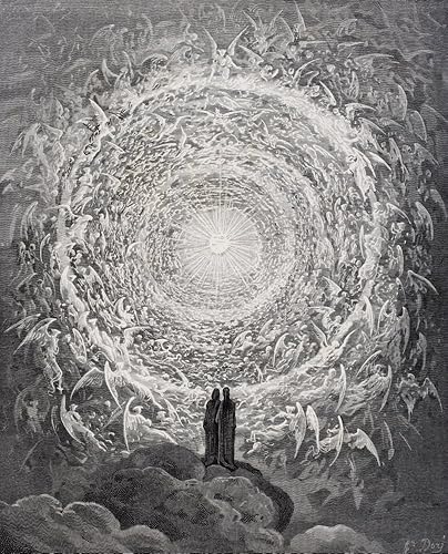 Ilustración para Paradiso por Dante Alighieri Canto Xxxi Líneas 1 a 3 por Gustave Dore 1832-1883 - Póster de artista e ilustrador francés (13 x 16)