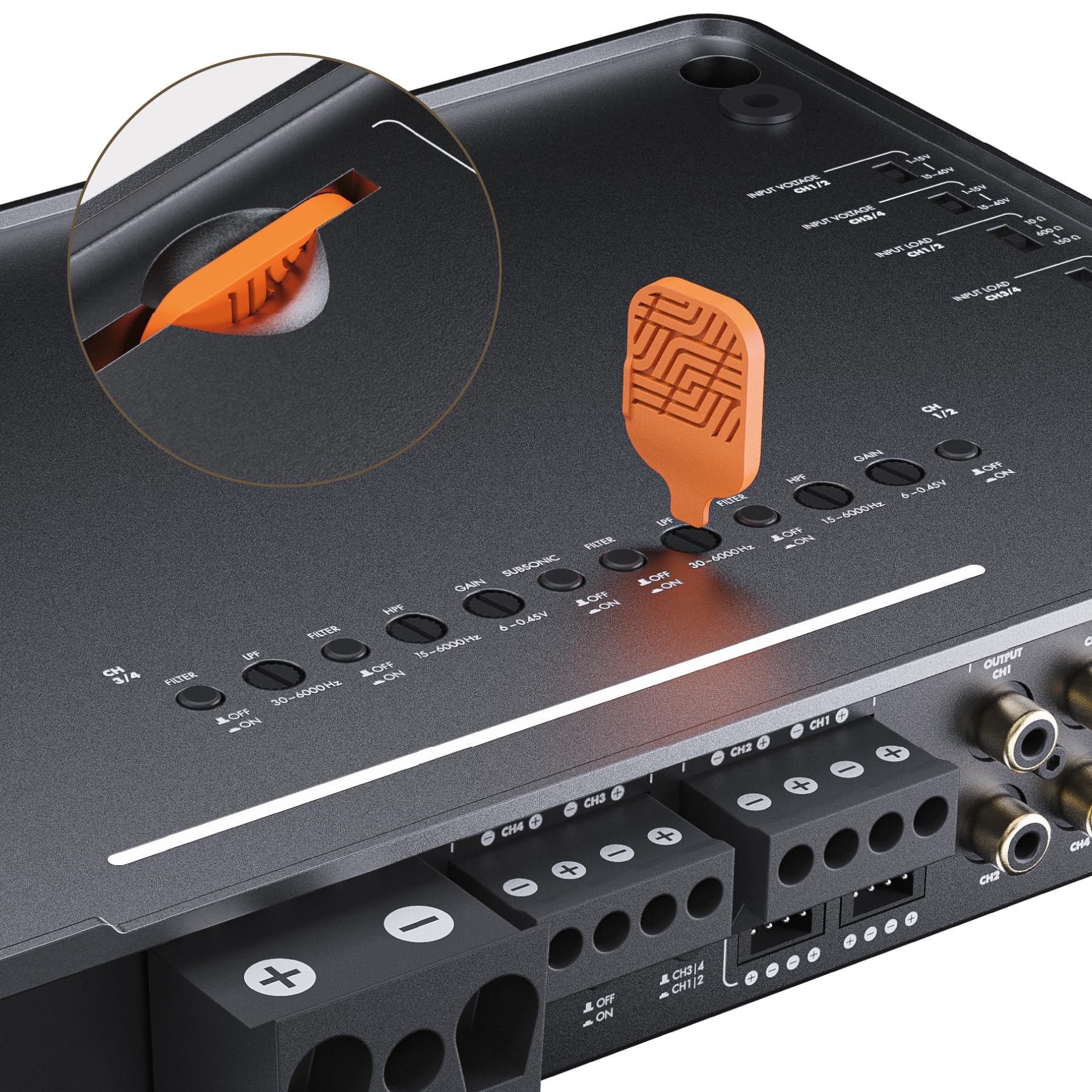 ETON GA 4 – High-End 4-Kanal Verstärker, leistungsstarke digitale Endstufe für Autos und Reisemobile, Power Class-D Amp mit 4 x 220 Watt RMS