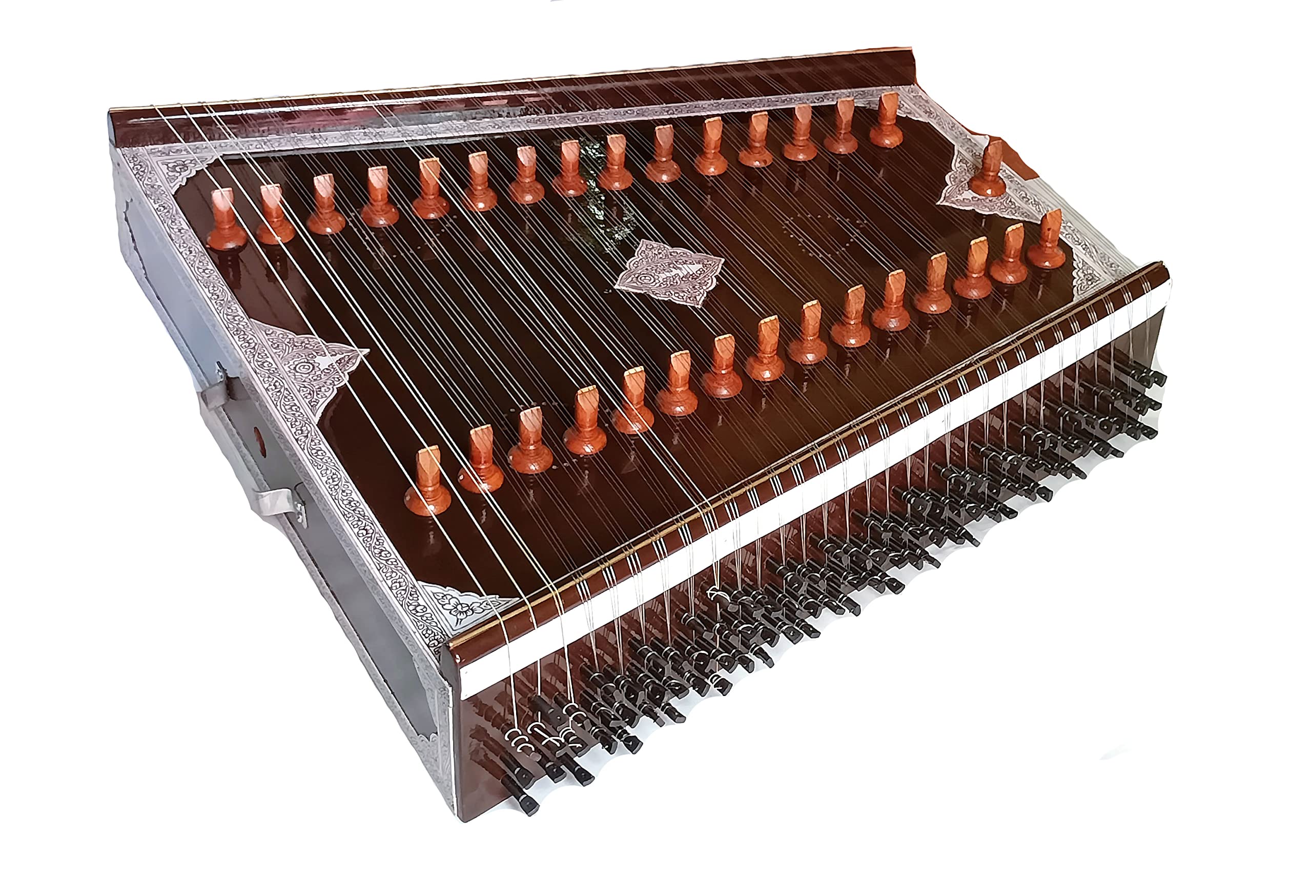Musical Works Santoor Professional Santur Tune wood S2V3 String 93 Brown with fiber box-image-44