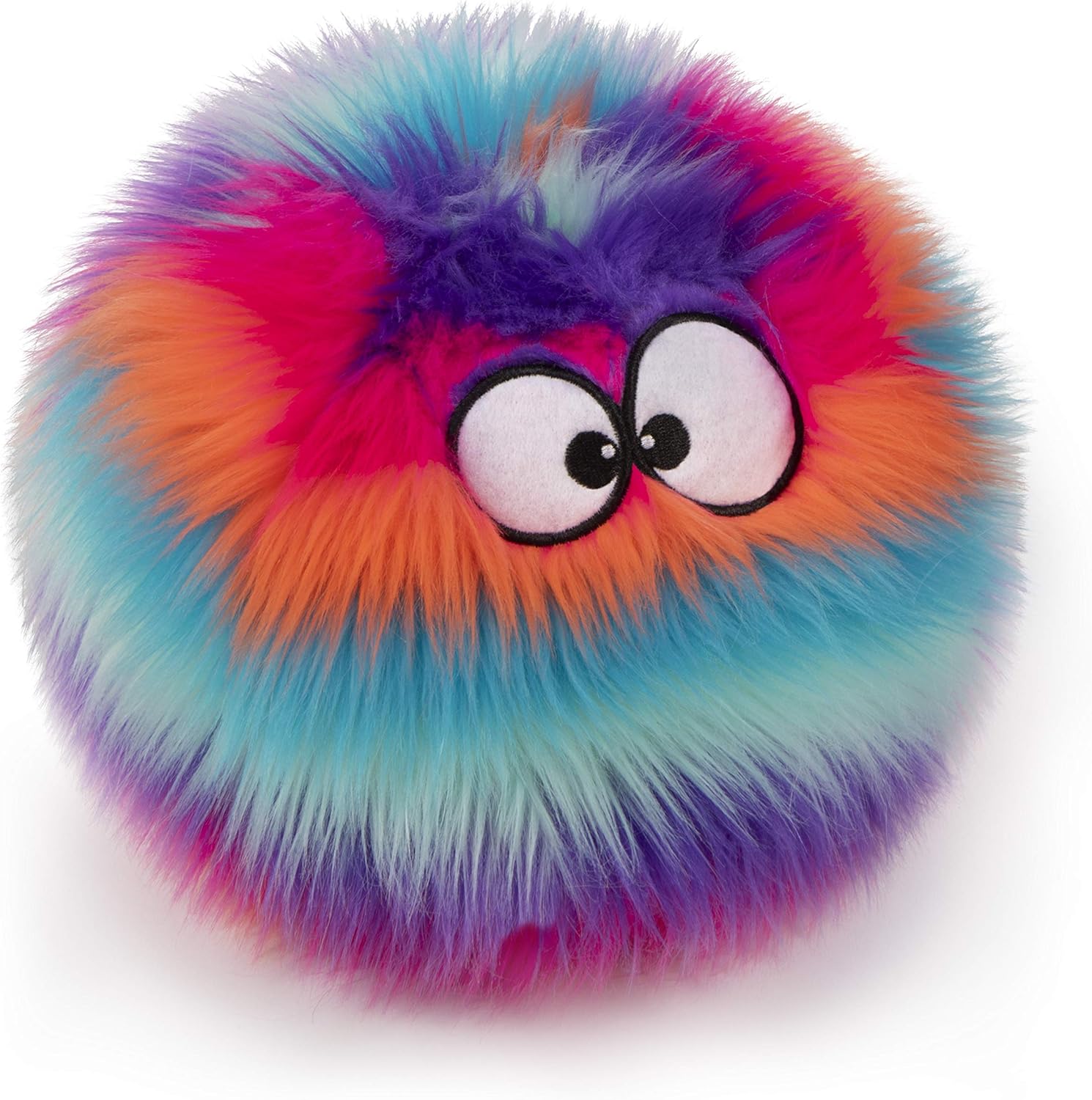 Pet Supplies goDog Furballz Squeaky Plush Ball Dog Toy, Chew Guard