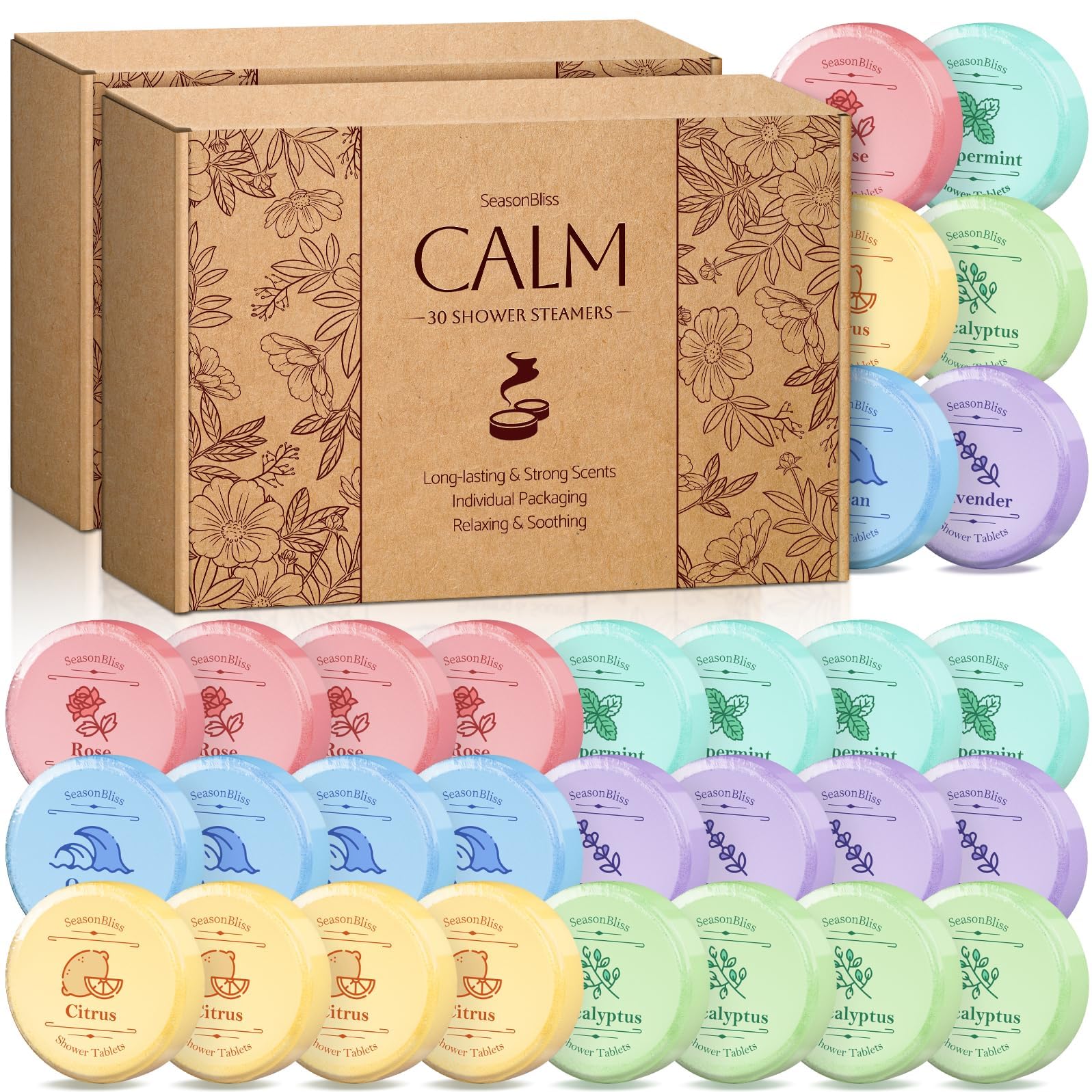 SeasonBliss Scented Shower Steamers