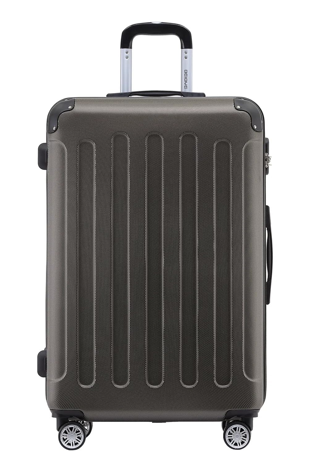 BEIBYE- Hartschalenkoffer Koffer Trolley Rollkoffer Reisekoffer Zahlenschloß 4 Zwilings-Rollen