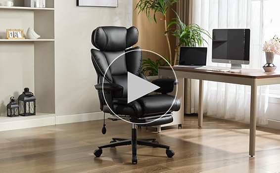 Amazon.com: Office Chair with Foot Rest and Waist Lumber Support