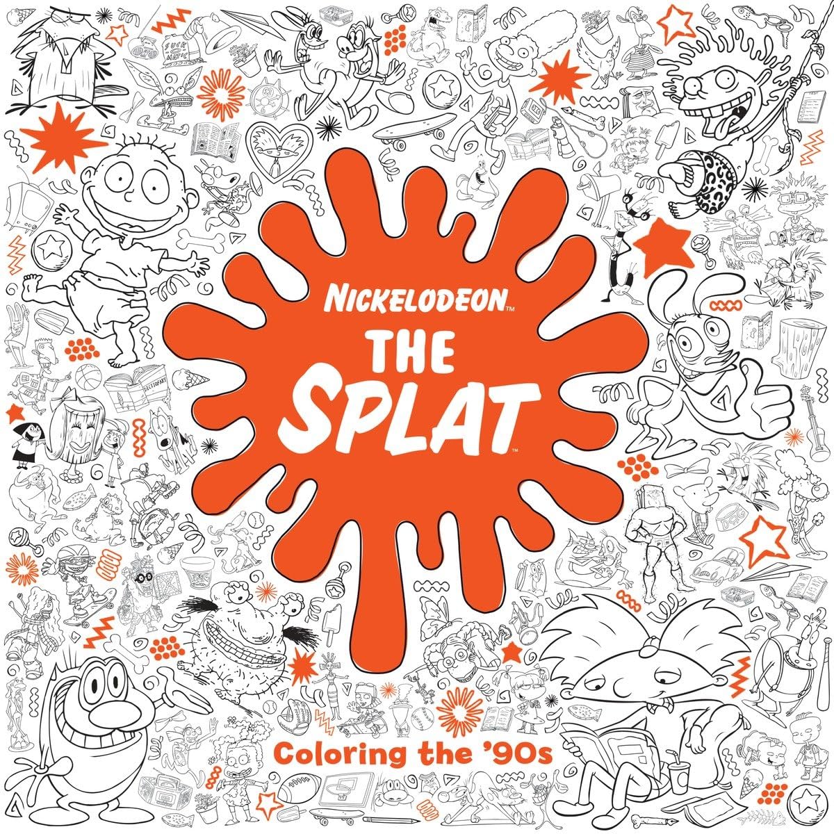 The Splat: Coloring the '90s (Nickelodeon) Paperback – Coloring Book, August 9, 2016
