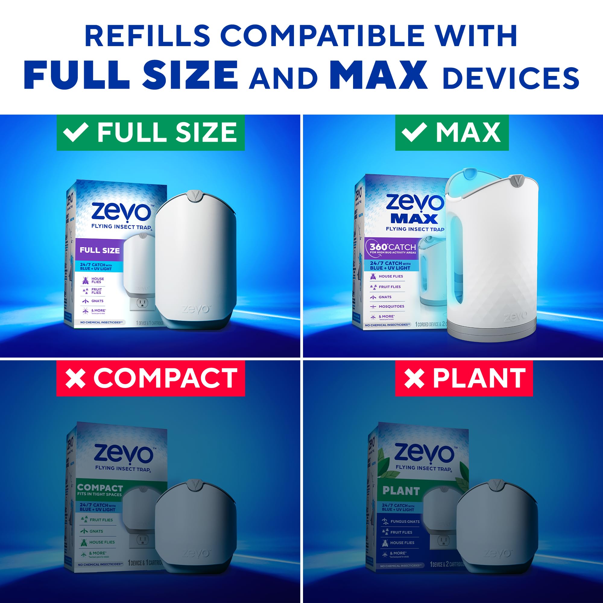 4 Count Flying Insect Trap Refill Cartridges G40322