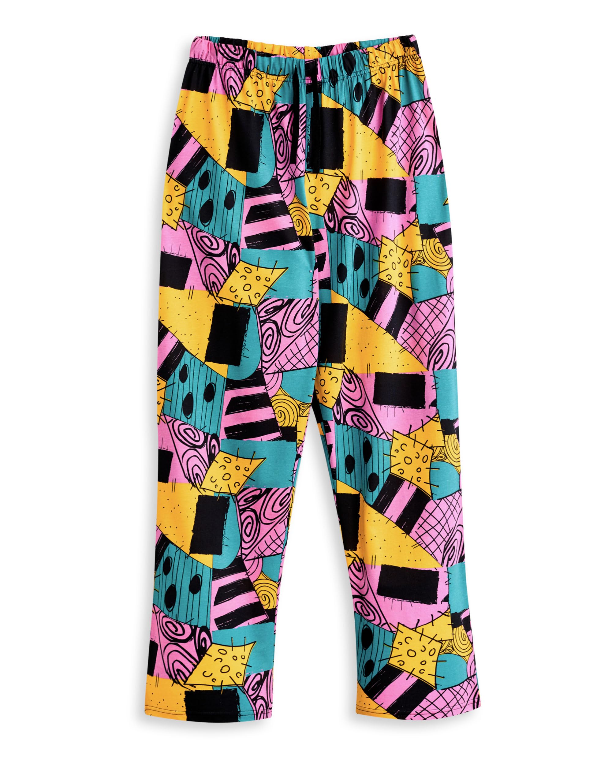 Disney Men's Lounge Pants - Wide Leg - Patchwork Print - M