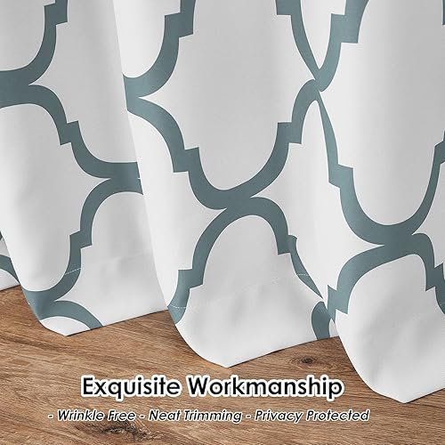 Miniatura 6 de Melodieux - Cortina opaca con aislamiento térmico y ojales, de estilo marroquí, ventana extra ancha, para puerta corrediza de patio, 1 panel (100 x