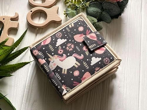 Miniatura 3 de Quiet Baby Book with Animals, Colors, Shapes, Felt book for fine motor skills, Montessori Toy, Toddler Activity Busy Book