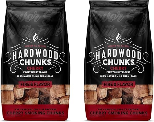 Miniatura 12 de Fire & Flavor Paquete de trozos de madera natural prémium para fumadores, trozos de madera para fumar, trozos de madera para ahumar, accesorios