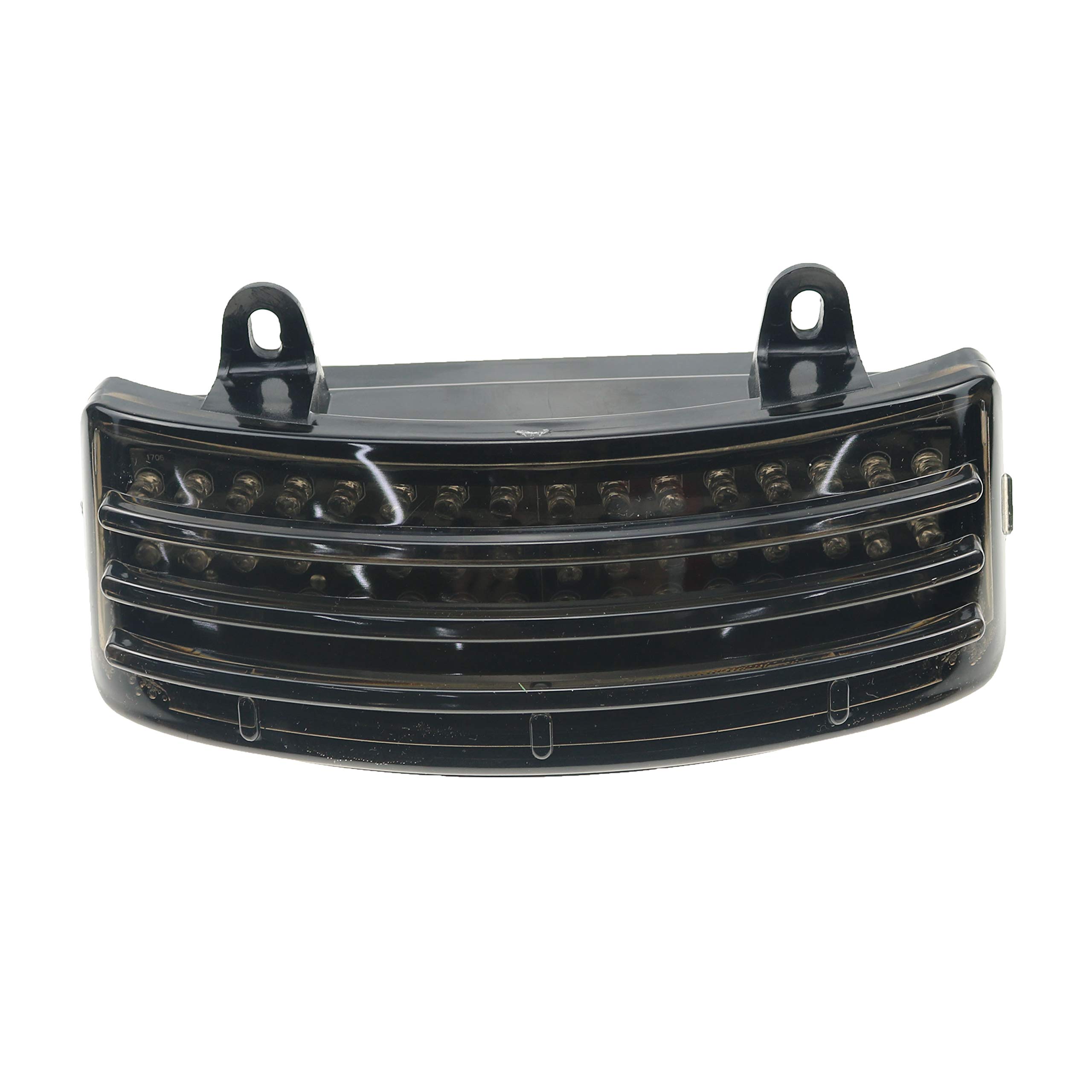 Smoke Tri-Bar LED Fender Tip Tail Light For Harley Road/Street Glide FLHX FLTR