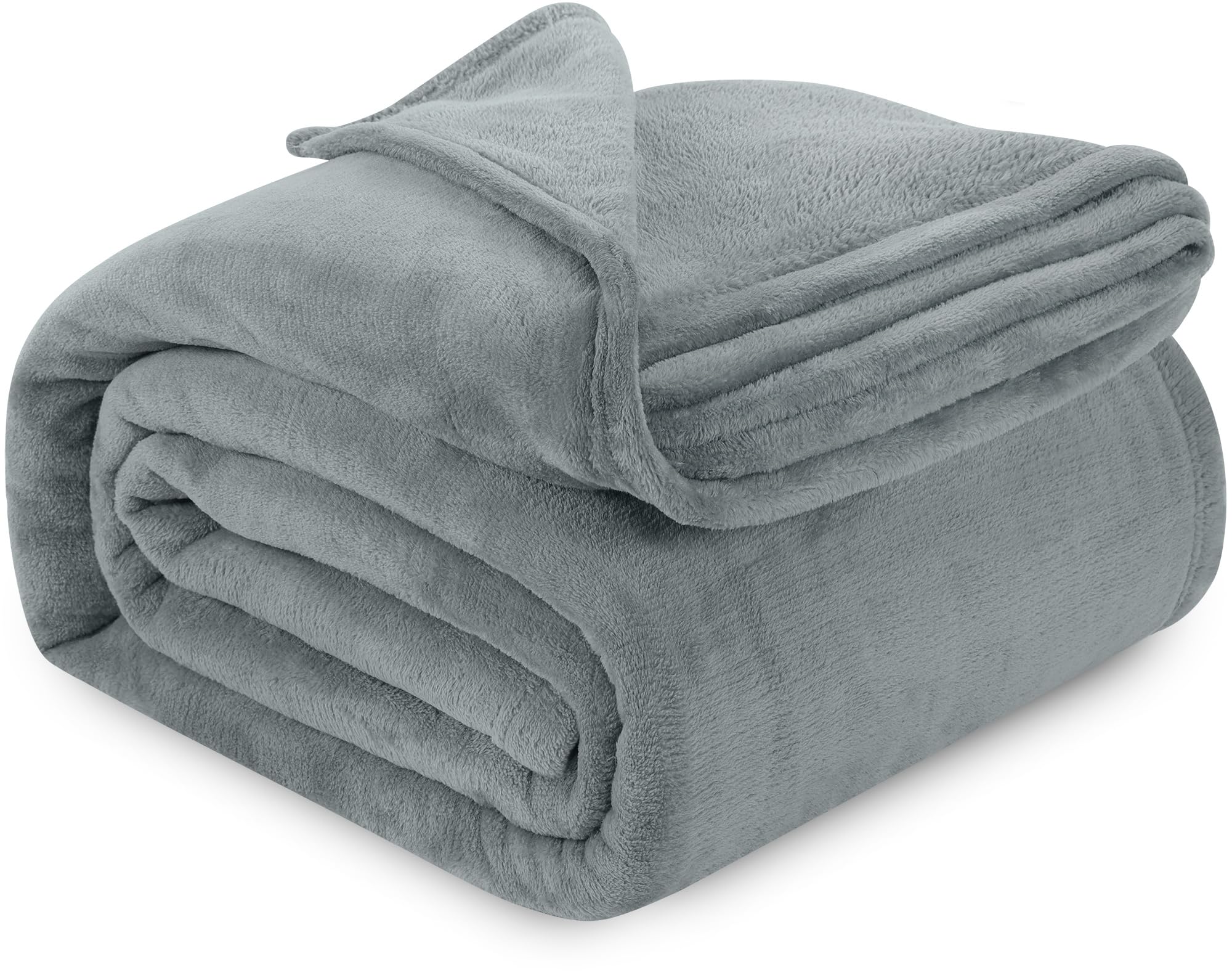 Utopia Bedding Cool Grey Fleece Blanket Twin Size Lightweight Fuzzy Soft Anti-Static Microfiber Bed Blanket (60x80 Inch)