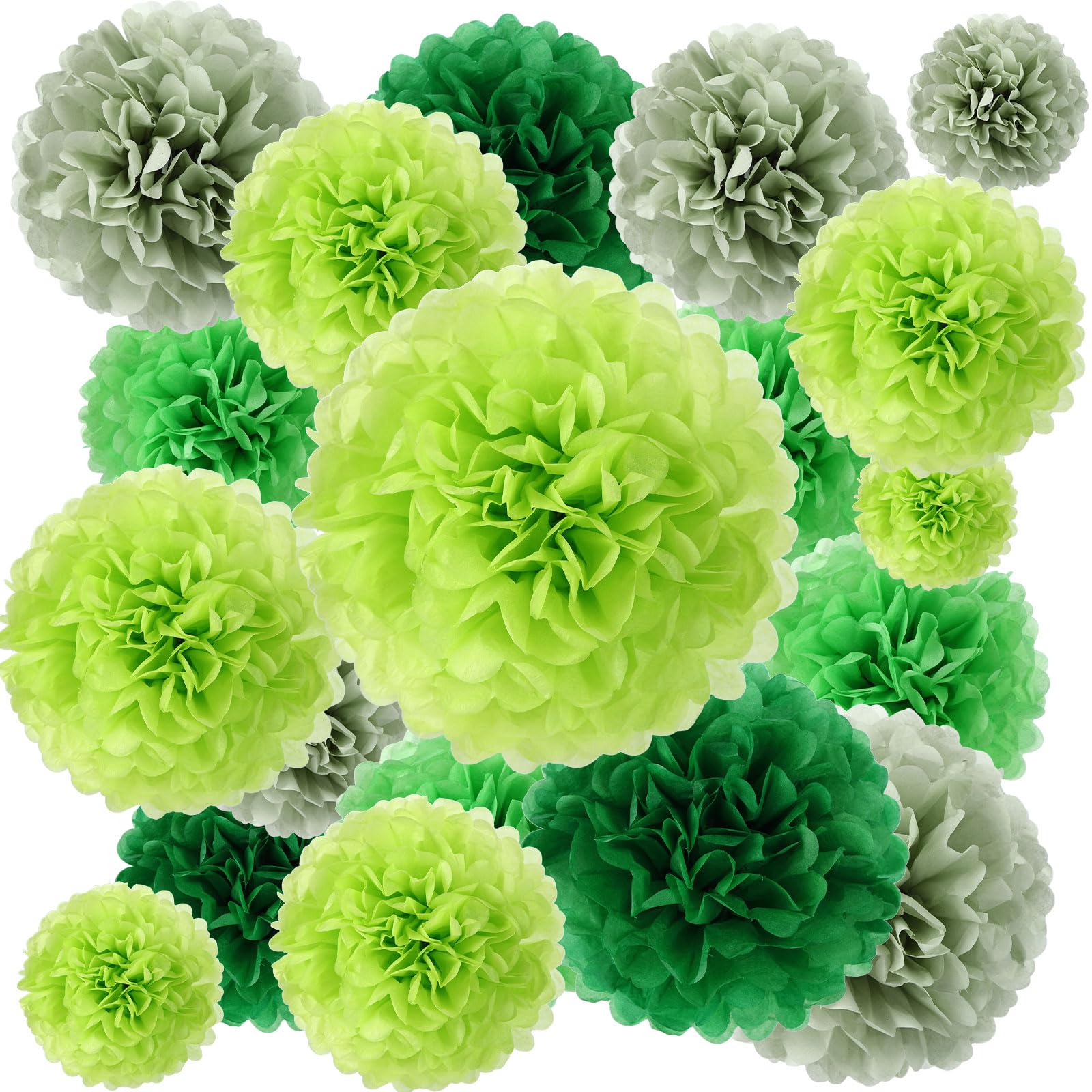 BestoFun Seidenpapier Pompoms Orange Pompons Deko