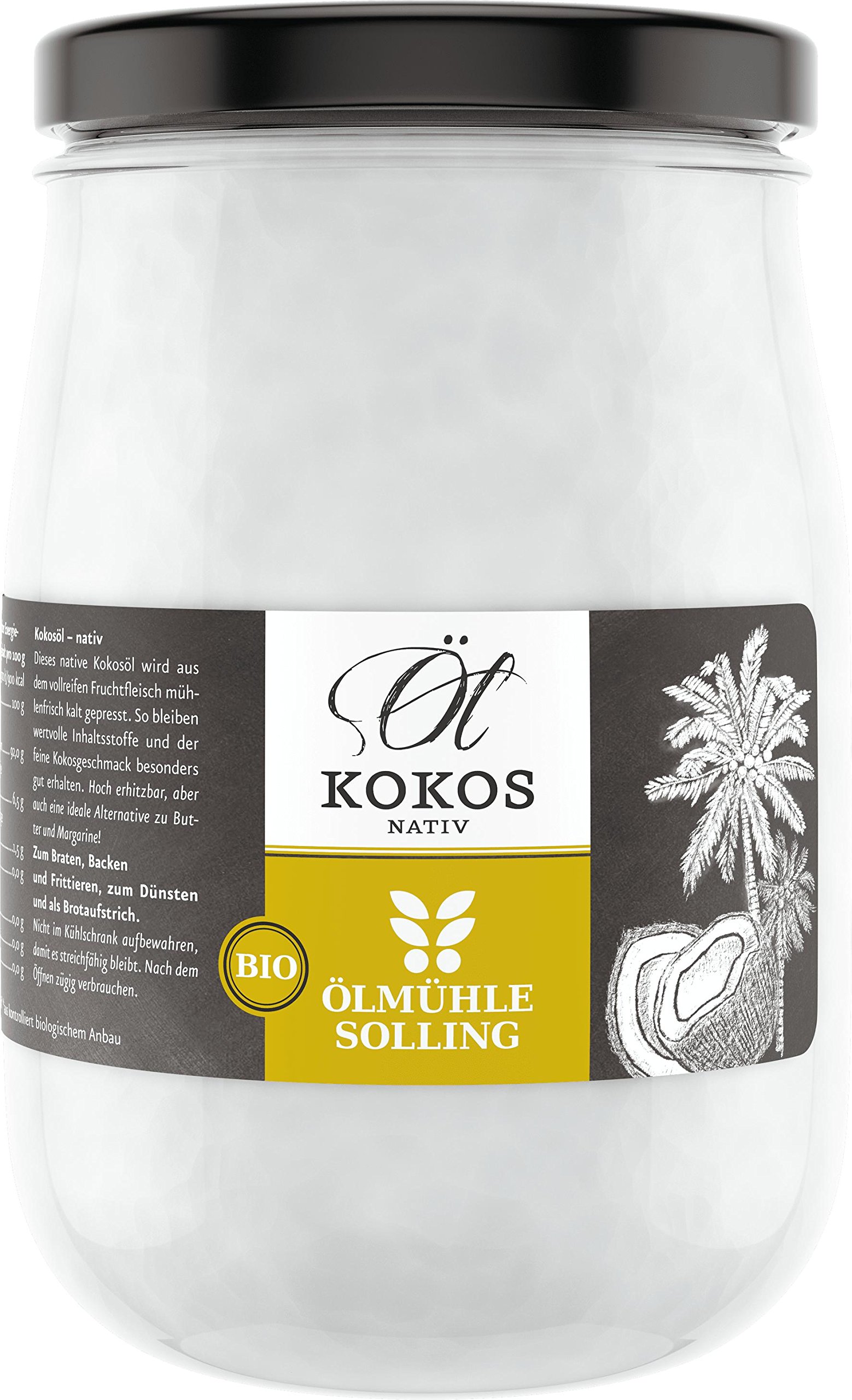 ÖLMÜHLE SOLLING - BIO Kokosöl | 100% natives Bio-Kokosnussöl