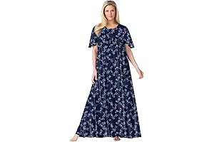 Women's Plus Size Only Necessities Sweeping Printed Lounger