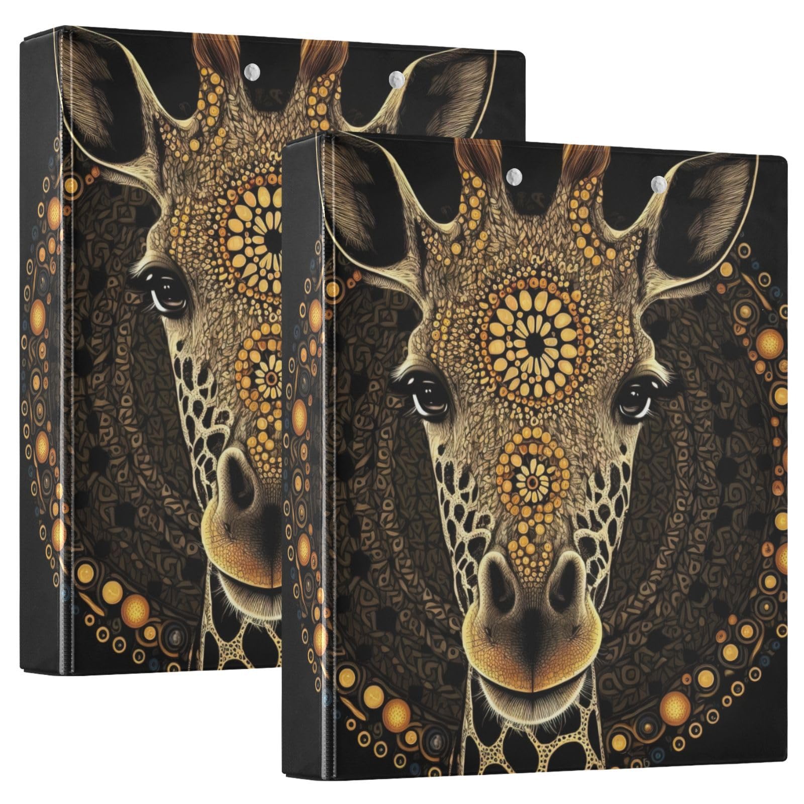 mandala様 Amazon.com : ZENWAWA 3 Ring Binders Mandala Giraffe Pattern