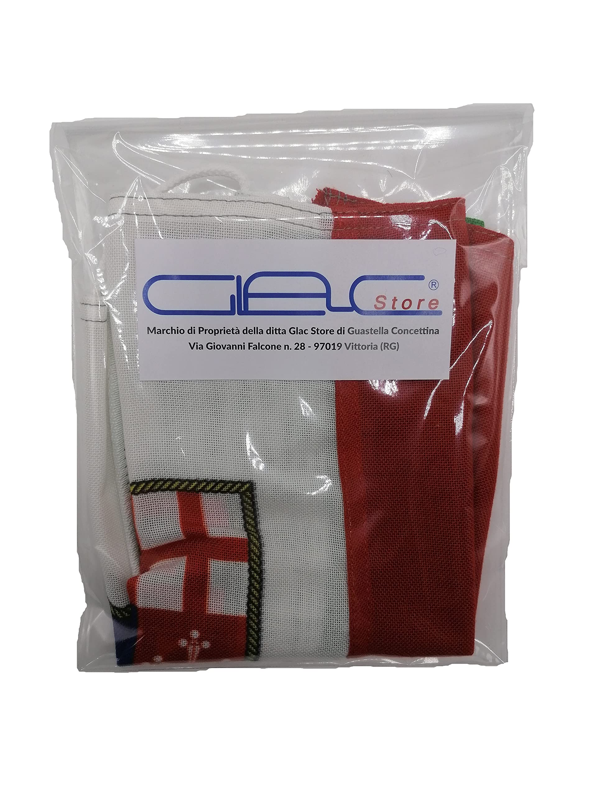 Bandiera Tricolore Italiana 20x30 Cm Per Marina - Tessuto Nautico Resistente Al Vento E Salsedine Con Storia Simboli - Foto 9