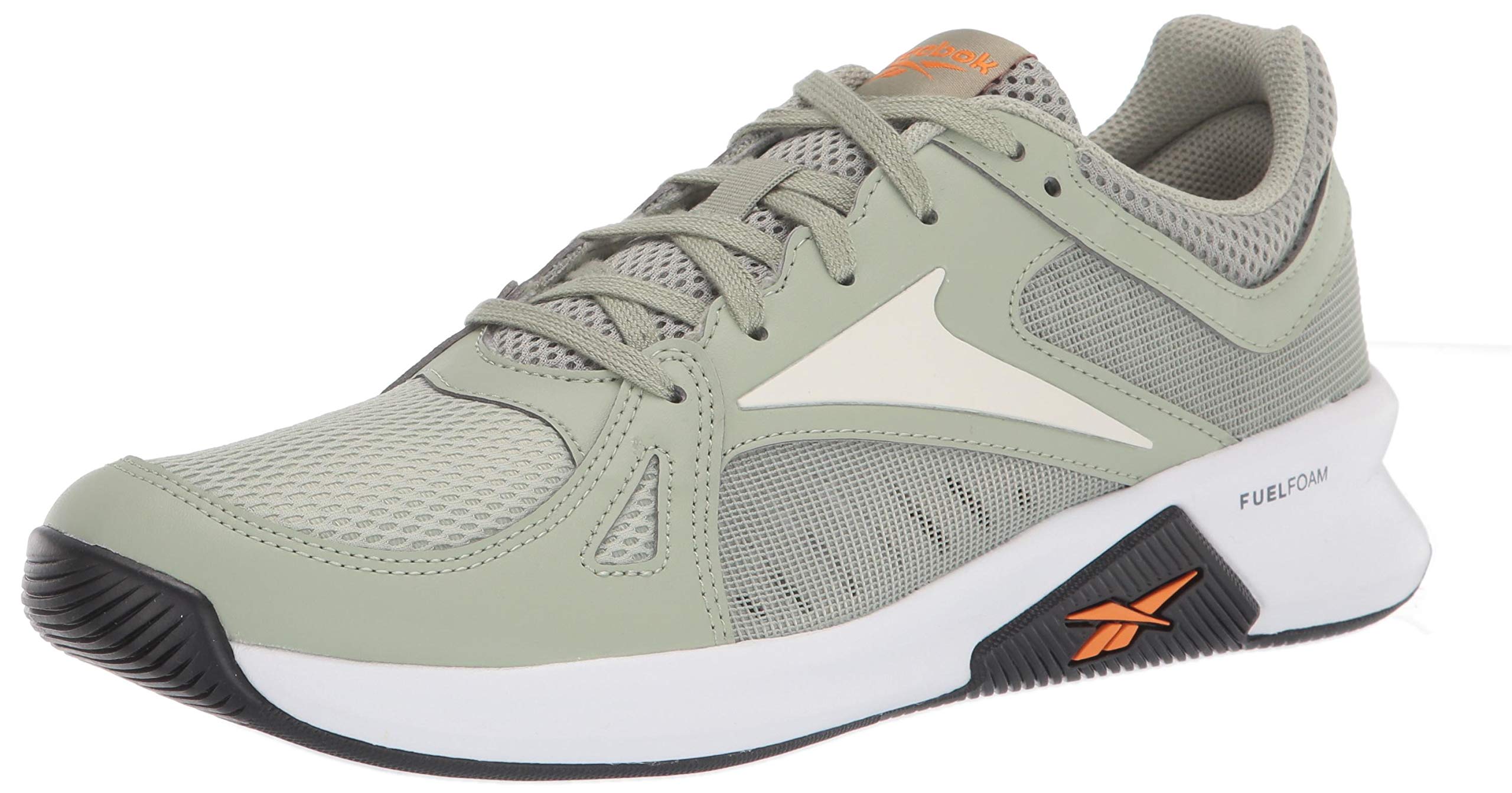 Reebok mens Advanced Cross Trainer, Mystic Grey/Chalk/High Ghvis Orange, 12.5 US