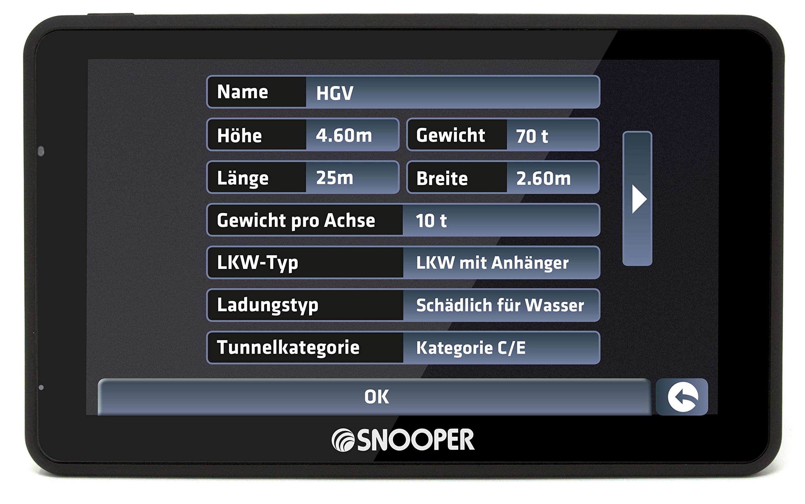 SNOOPER Truckmate S6900 Système de navigation de camion
