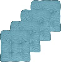 Vista 15 de Sweet Home Collection Cojines para Silla de Espuma Viscoelástica Triturada Almohadillas Premium Antideslizantes con Respaldo de Goma Microdot