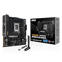 ASUS TUF GAMING B760M-PLUS WIFI II Scheda Madre Intel (LGA 1700) mATX, DDR5, slot PCIe 5.0, 3 PCIe 4.0 M.2, Wi-Fi 6E, Ethernet Realtek 2.5Gb, DisplayPort, HDMITM, USB 10Gbps Type-C, Aura Sync, Nero