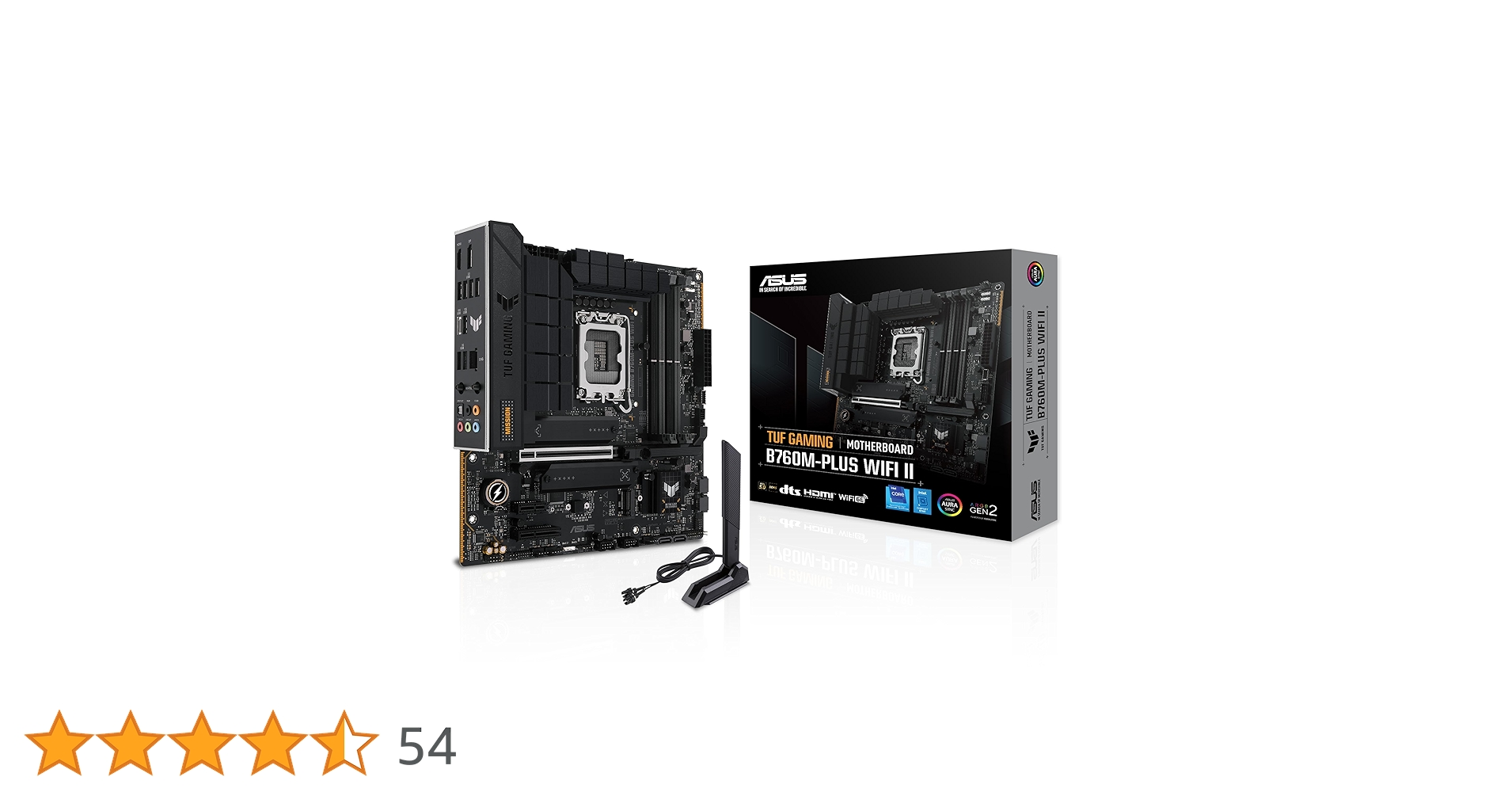 Placa Mãe Asus TUF GAMING B760M-PLUS WIFI II (LGA 1700/4xDDR5/HDMI