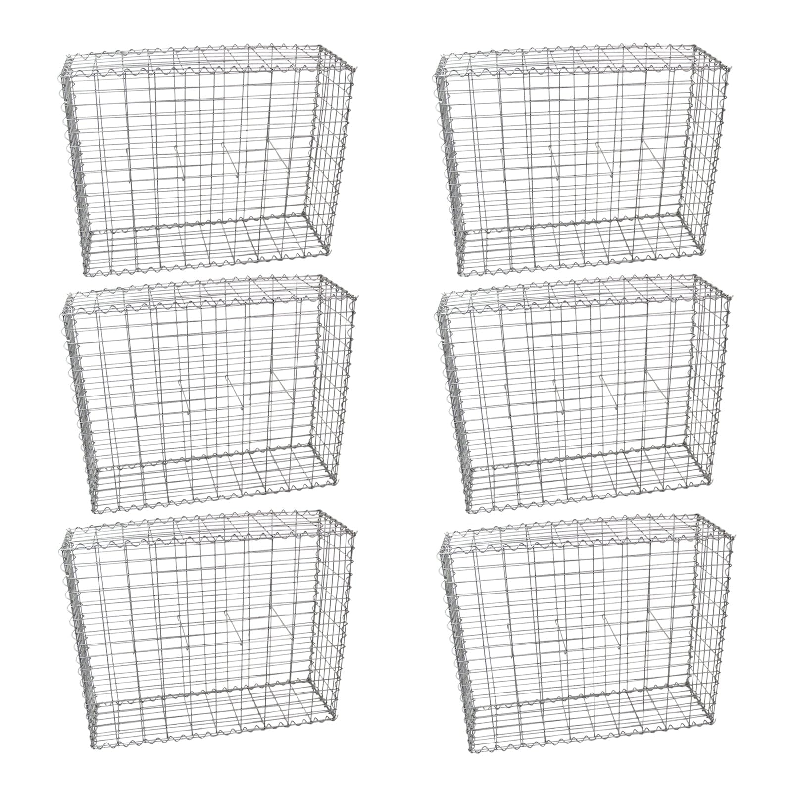 MonsterShop Gabion Baskets 100 X 95 X 30Cm  6 Pack from B&Q