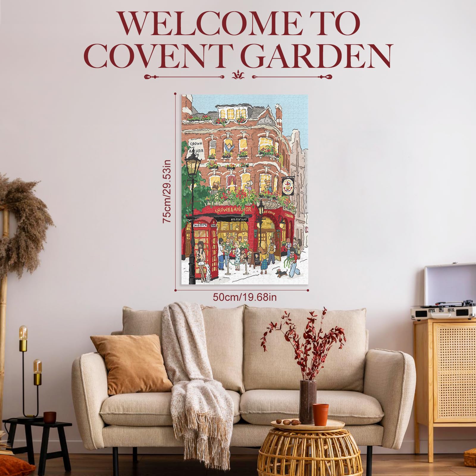 ROWOOD Puzzle da 1000 pezzi per adulti bambini, gioco impegnativo, giocattolo educativo, puzzle regali per donne uomini, Covent Garden