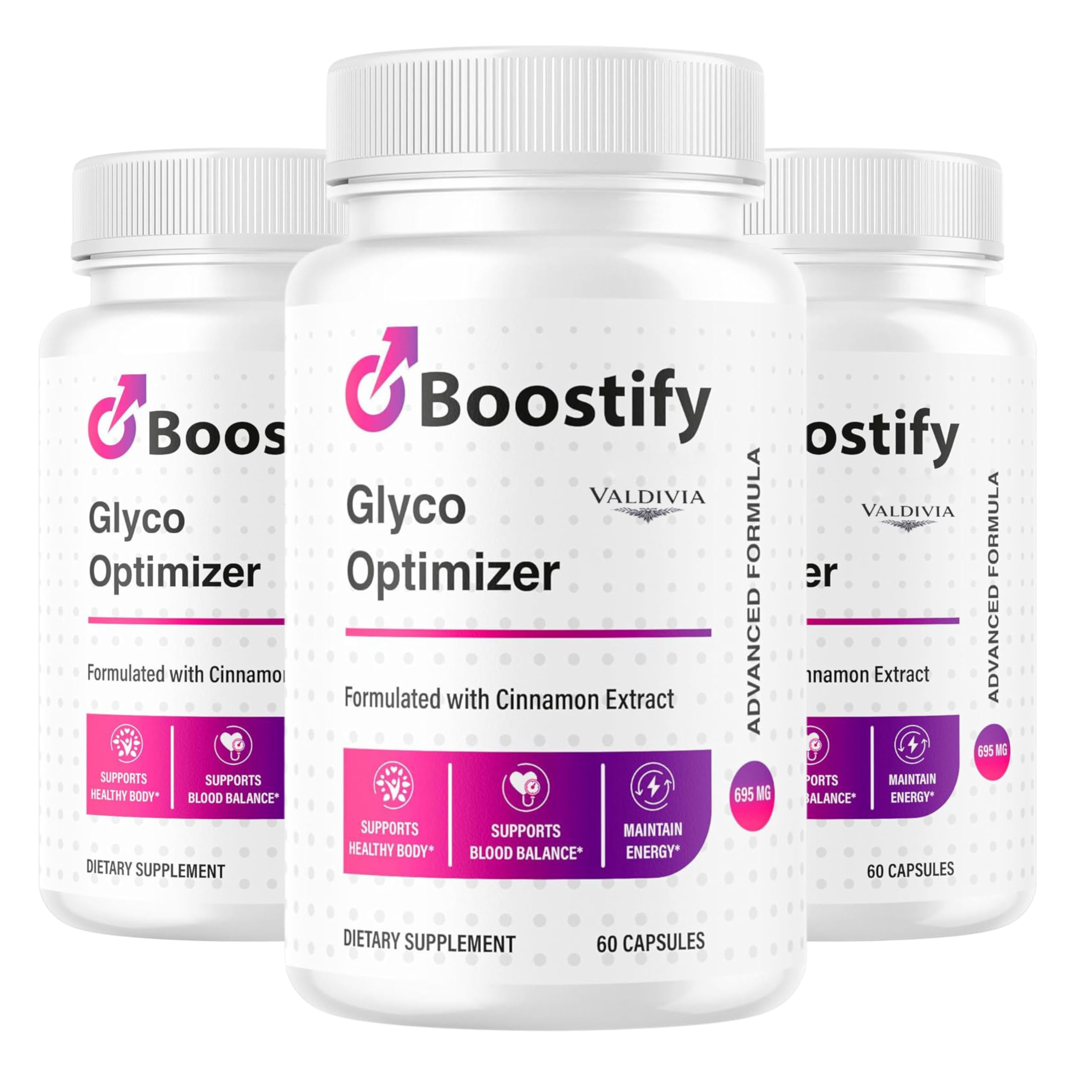 (3 Pack) Boostify Capsules - Official Boostify Advanced Blood Health Support Supplement - Maximum Strength, All Natural Formula Vitamins for Overall Health & Wellness, 180 Capsules for 3 Months