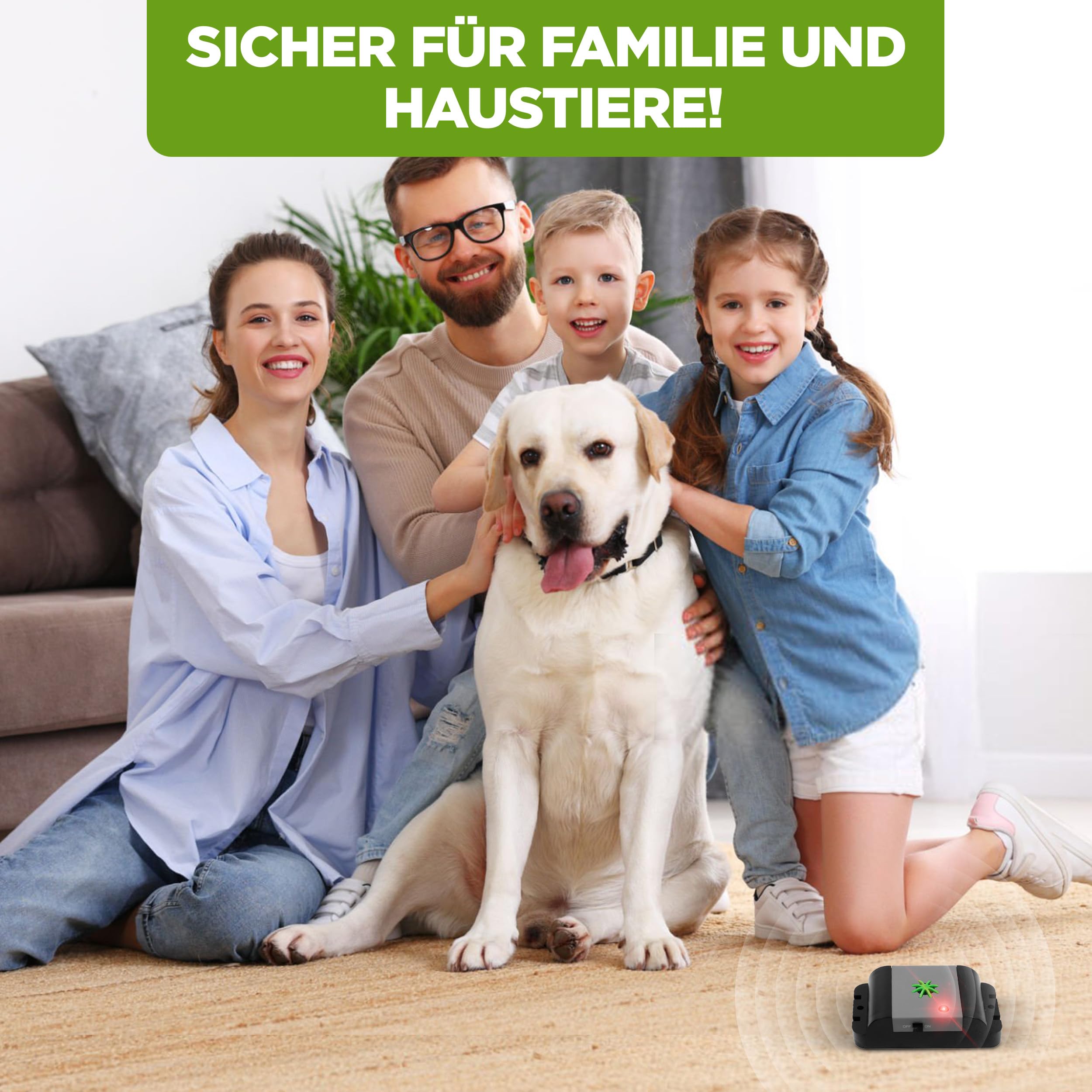 ISOTRONIC Ultraschall Mäuseabwehr 40m² Wirkungsbereich 2 Stück