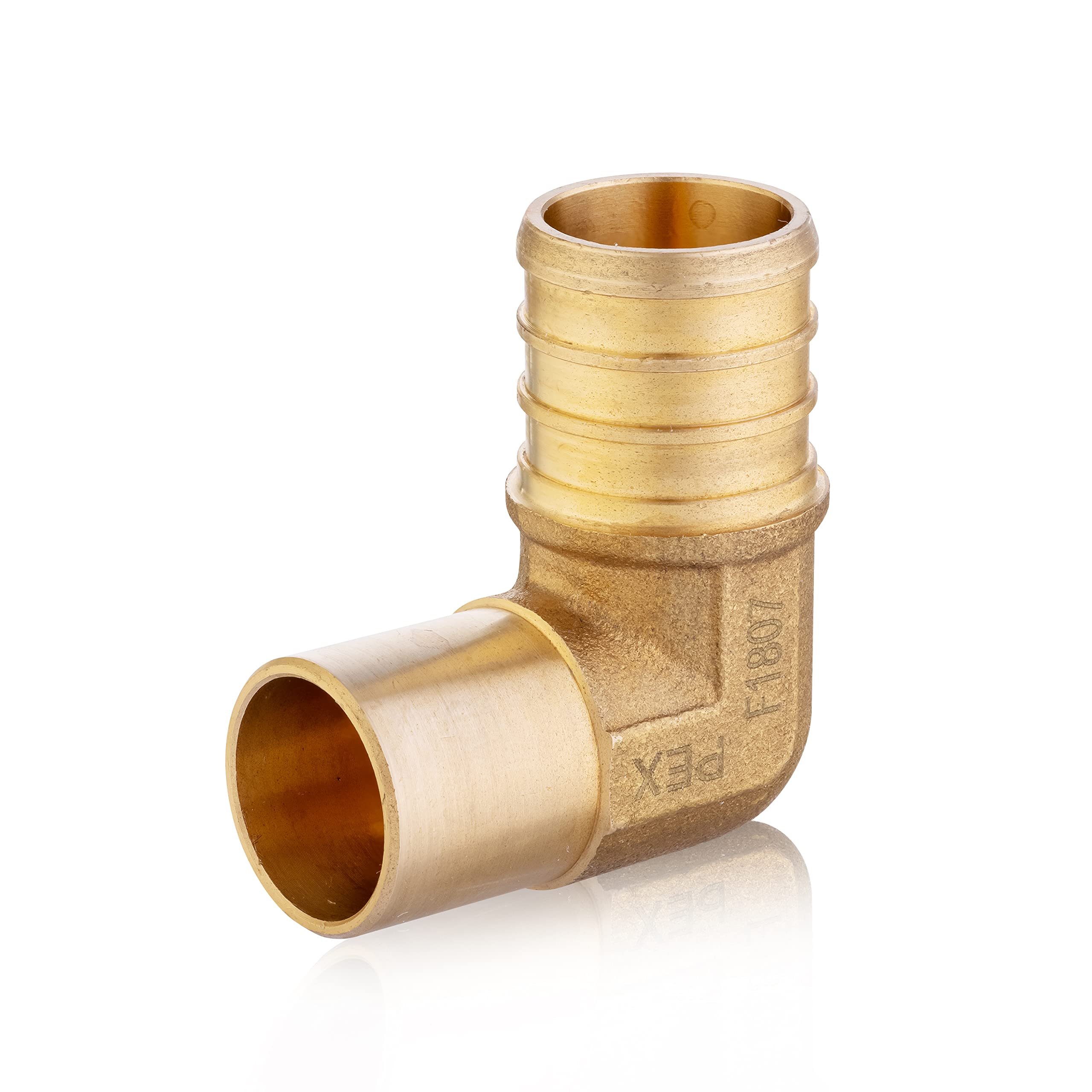 5 szt. złączki zaciskowe EFIELD Pex 3/10.2 cm Pex x 3/10.2 cm męski adapter kolanowy 90 stopni (wewnętrzna rura miedziana)